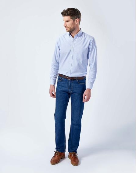 mens blue denim