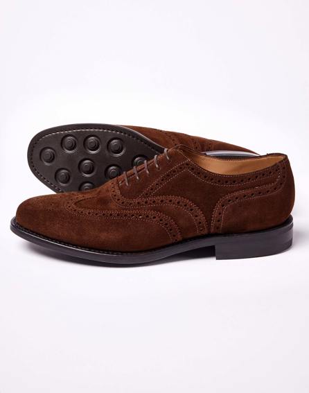 Loake Mojave Brown Suede Leather Mens Derby Shoes