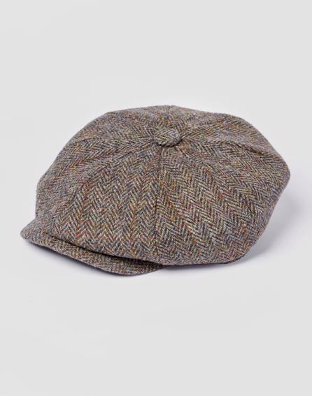 Newsboy Cap - Brown Tweed