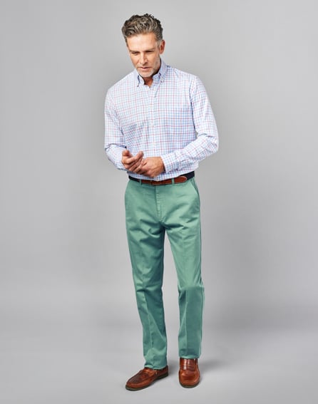 teal chinos mens