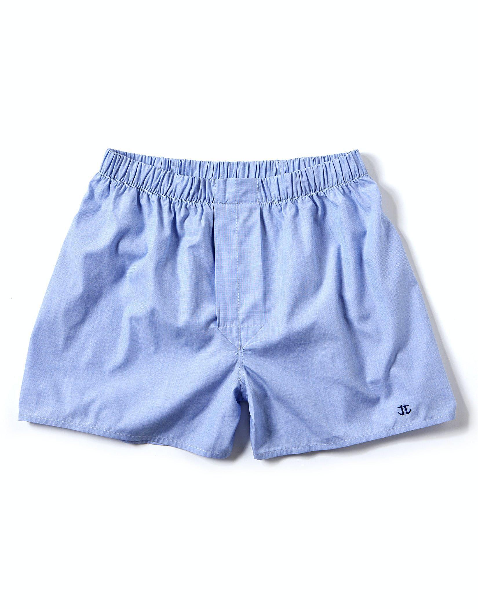Boxer Shorts - Blue End on End
