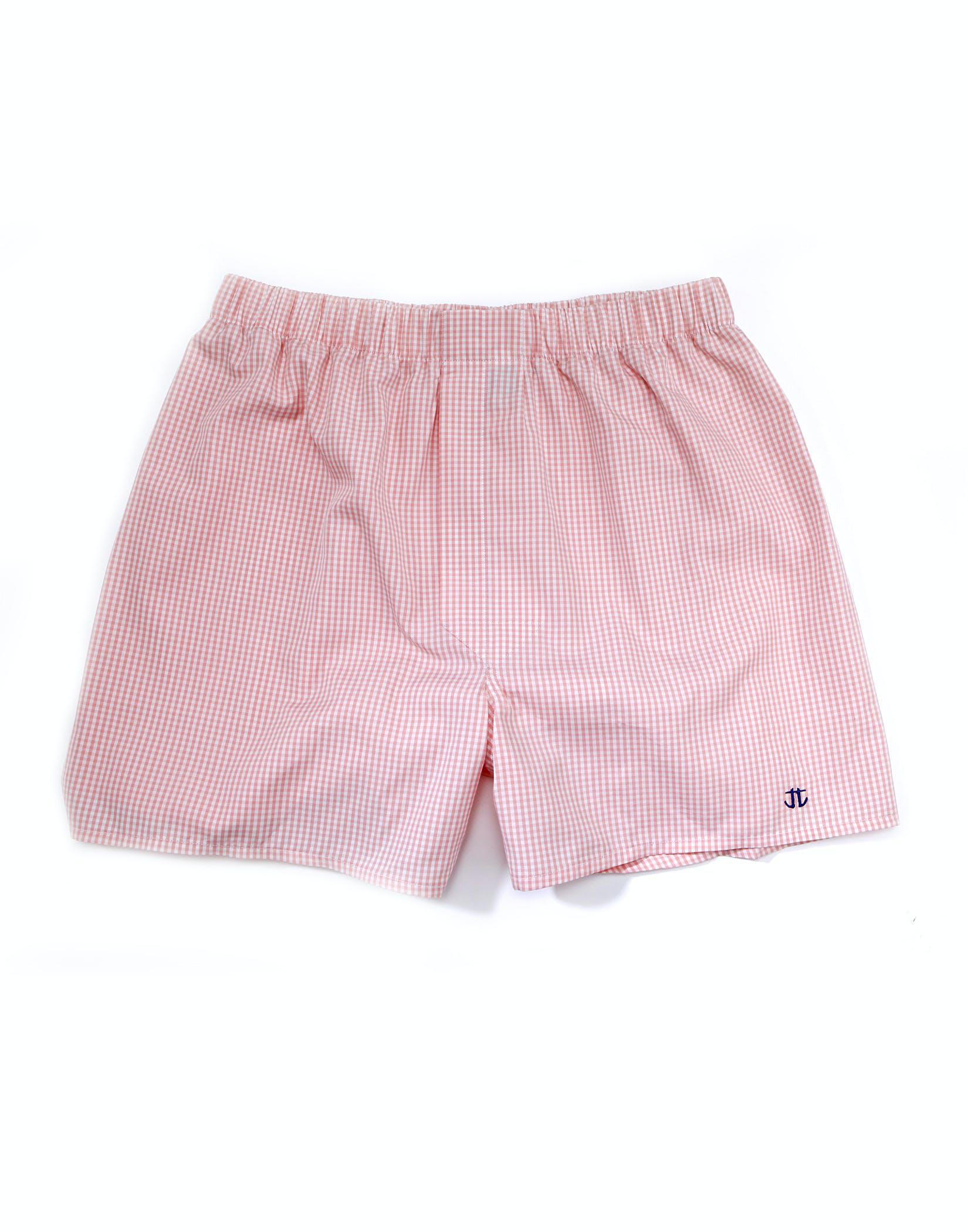 Boxer Shorts - Pink Gingham Check