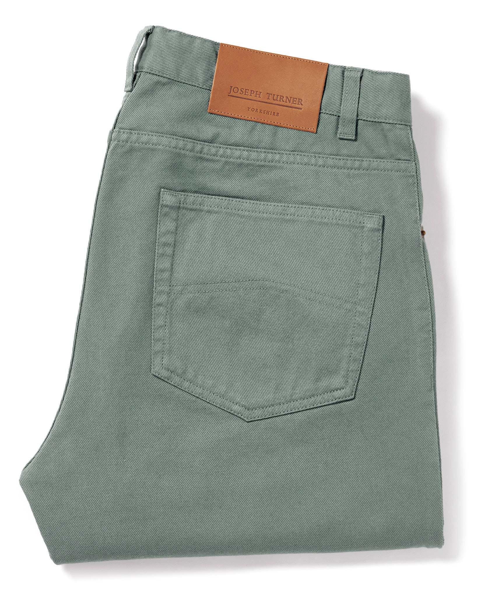 Twill Jeans - Washed Green