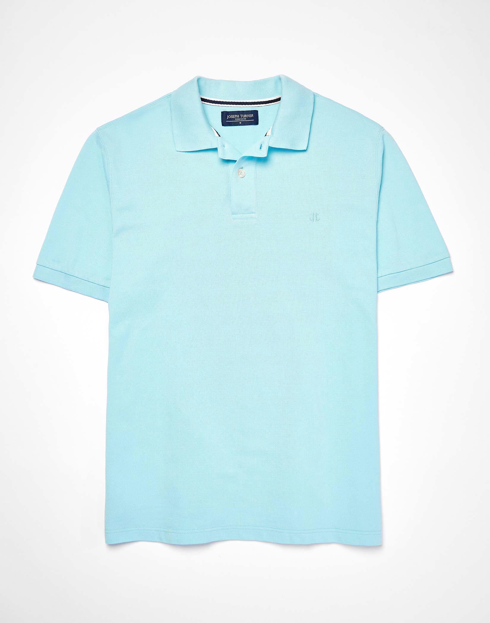 Pique Polo Shirt - Aqua
