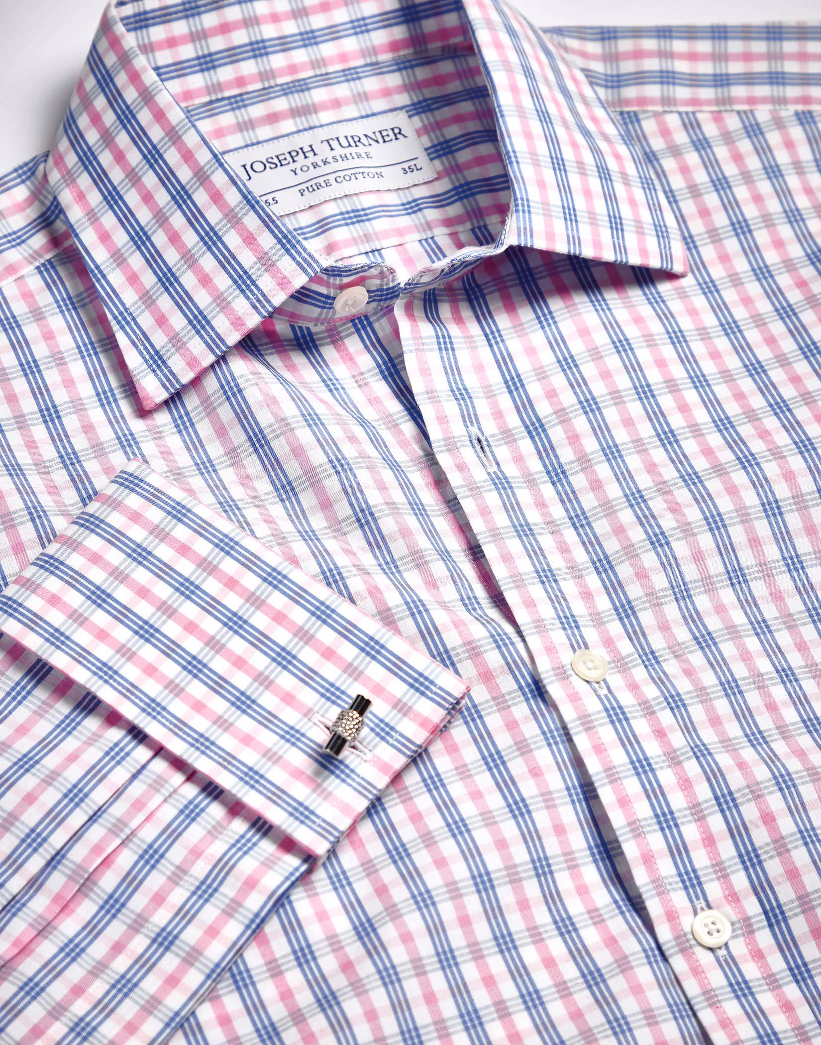 Blue/Pink Check Shirt