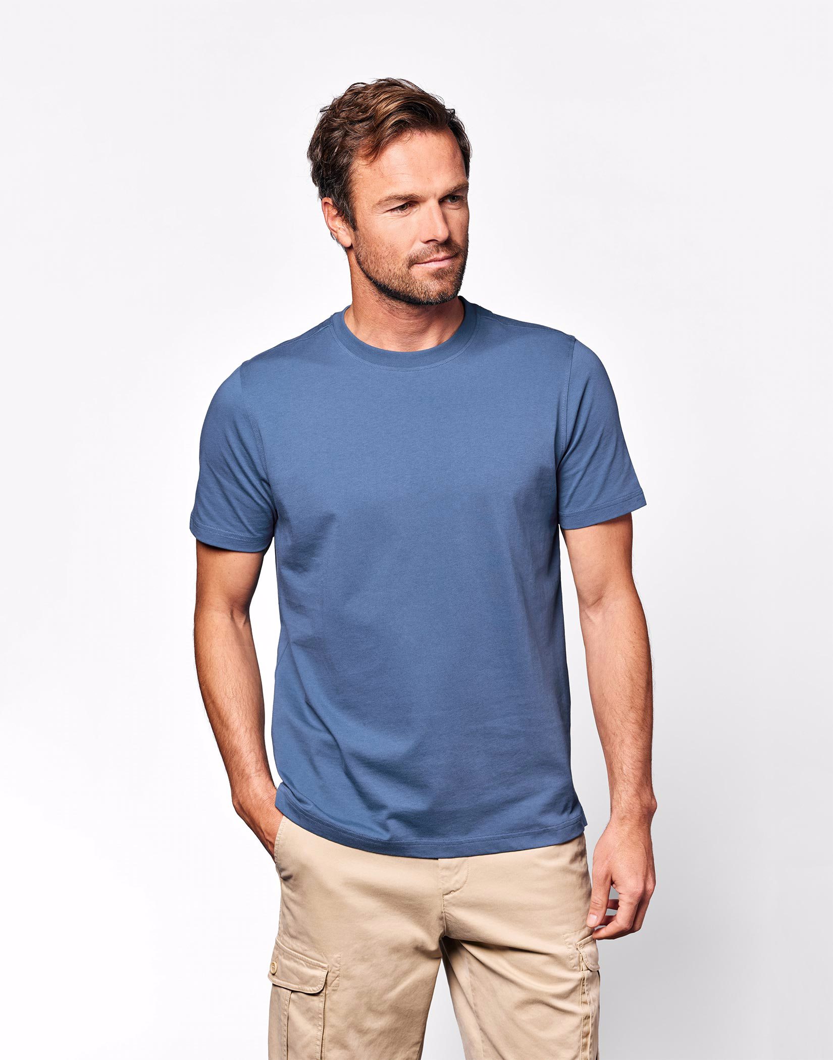 Cotton T Shirt - Blue