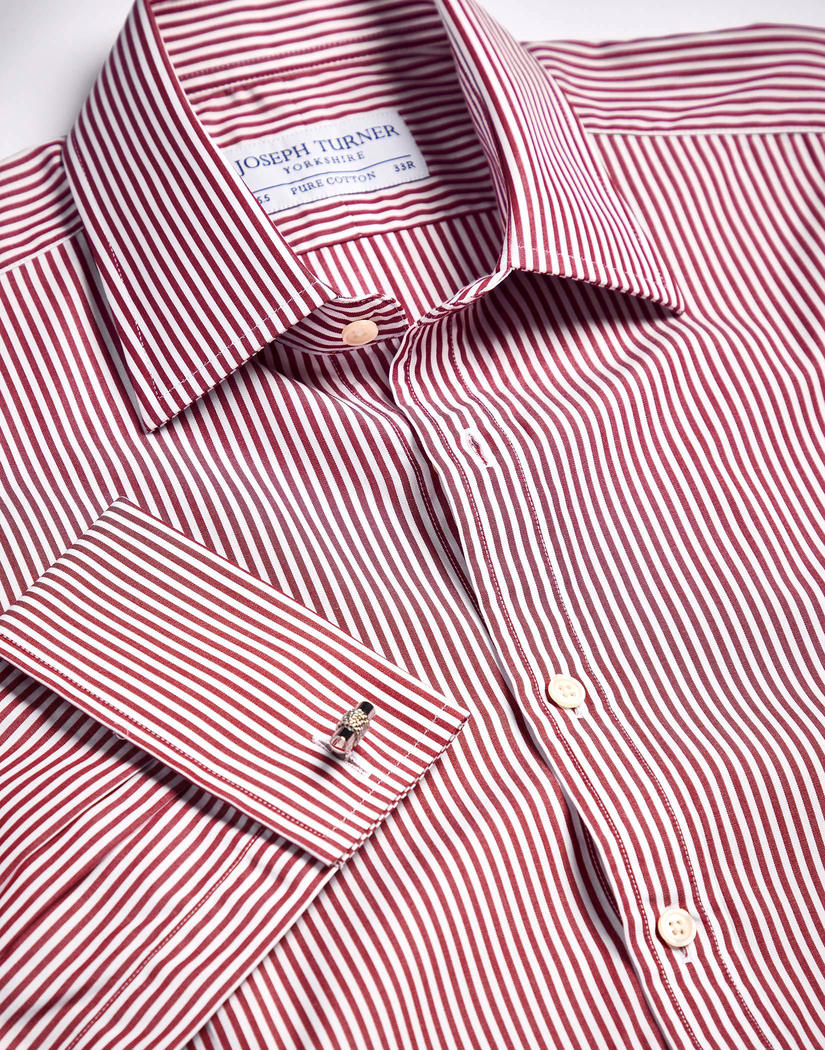 Burgundy Bengal Stripe Shirt