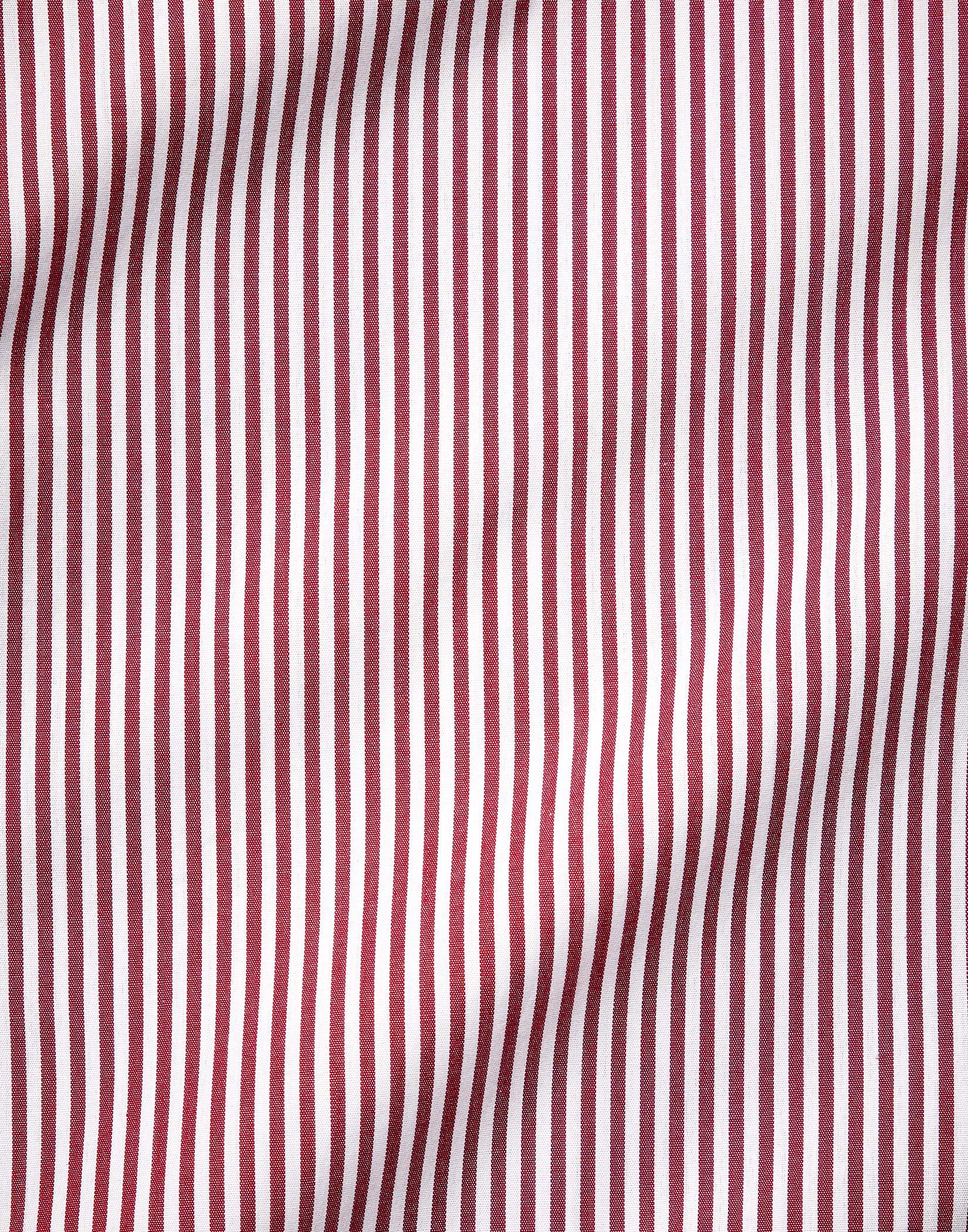Burgundy Bengal Stripe Shirt