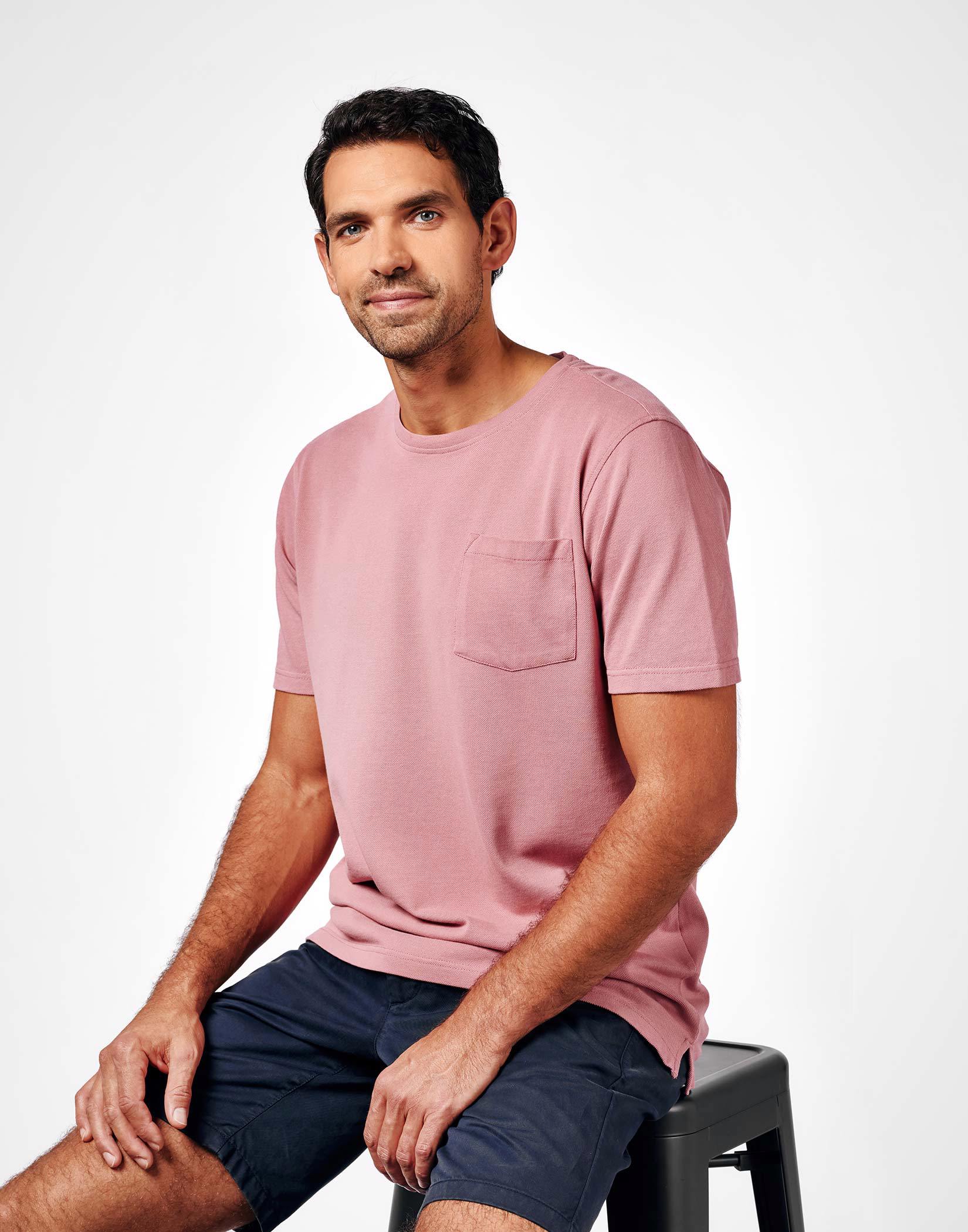 Pique T Shirt - Dusty Pink