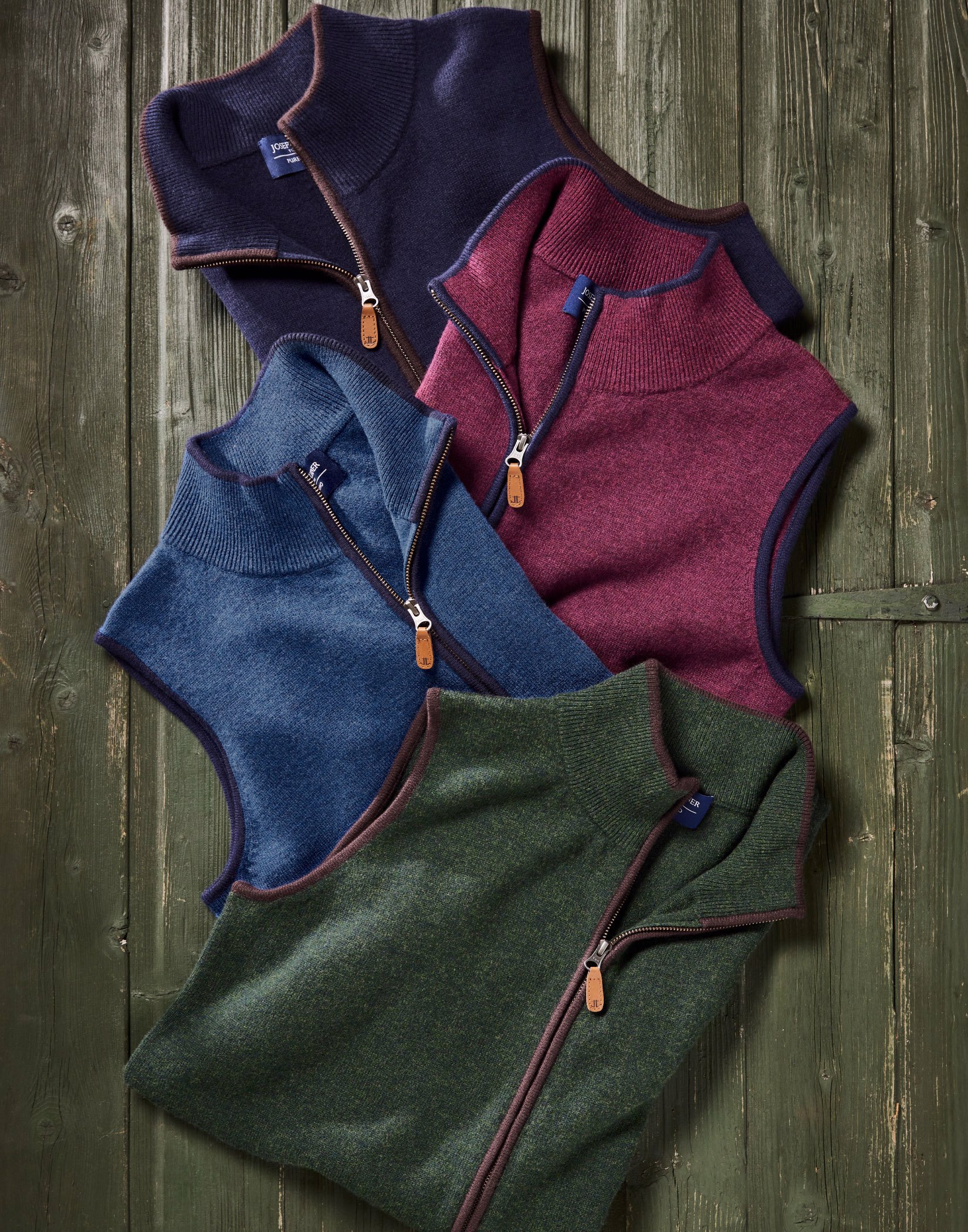 Merino Gilet  - Green