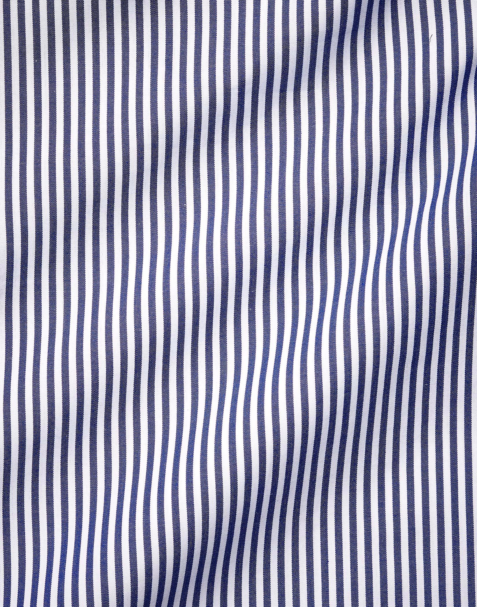 Navy Bengal Stripe Shirt - Short Sleeve