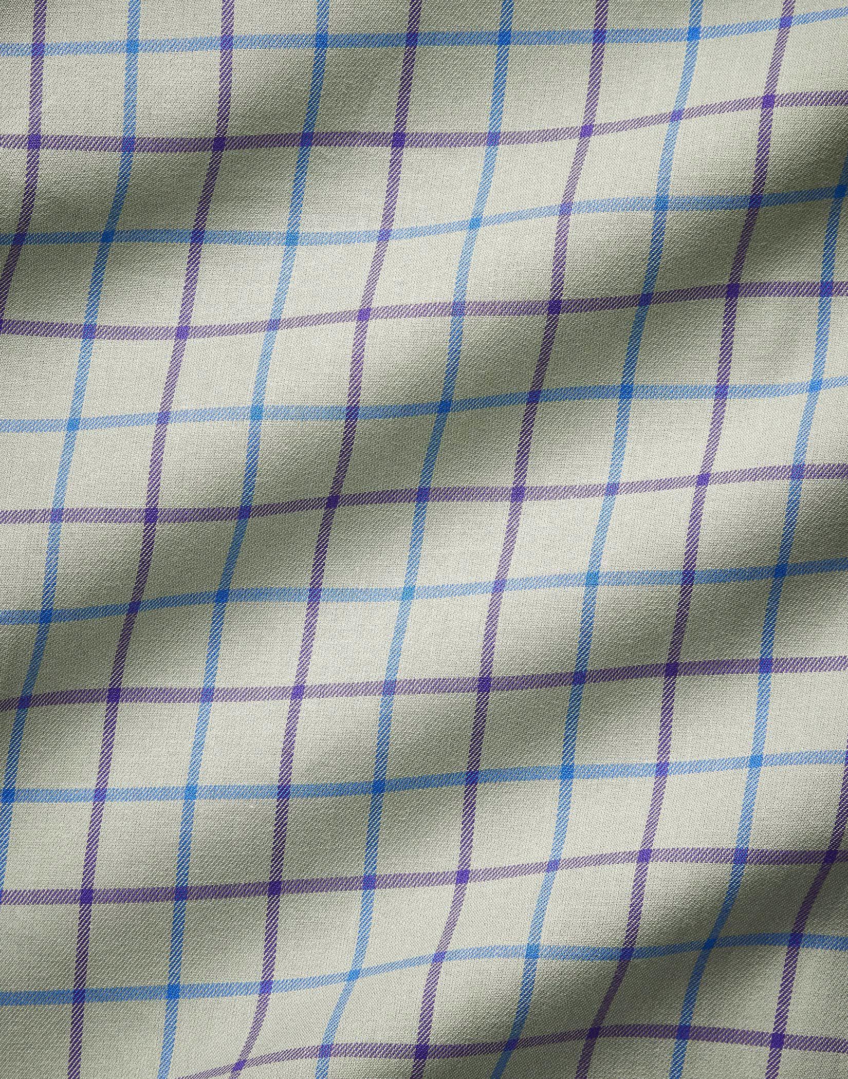 Olive/Purple/Blue Country Check Shirt