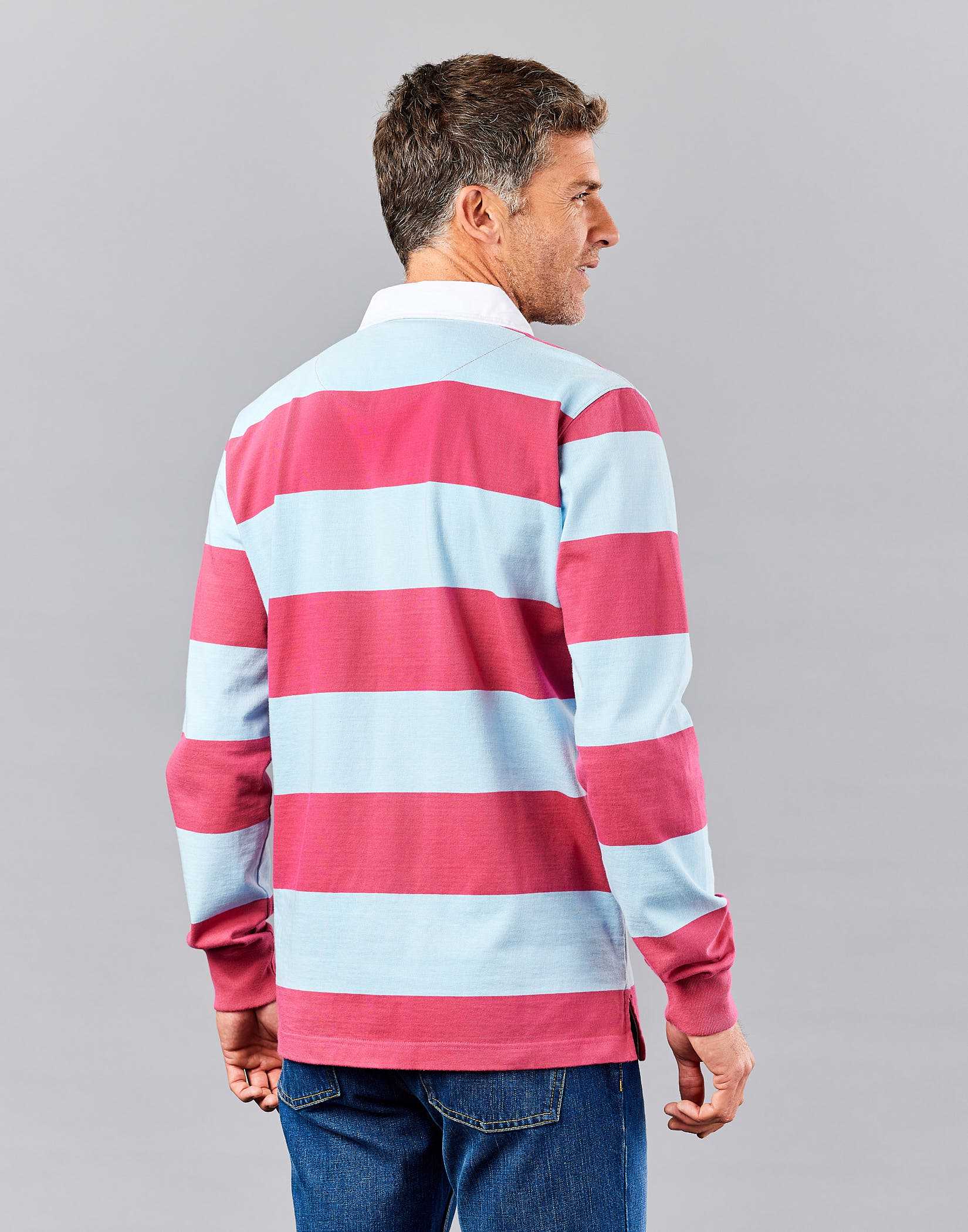 Rugby Shirt - Pink/Blue