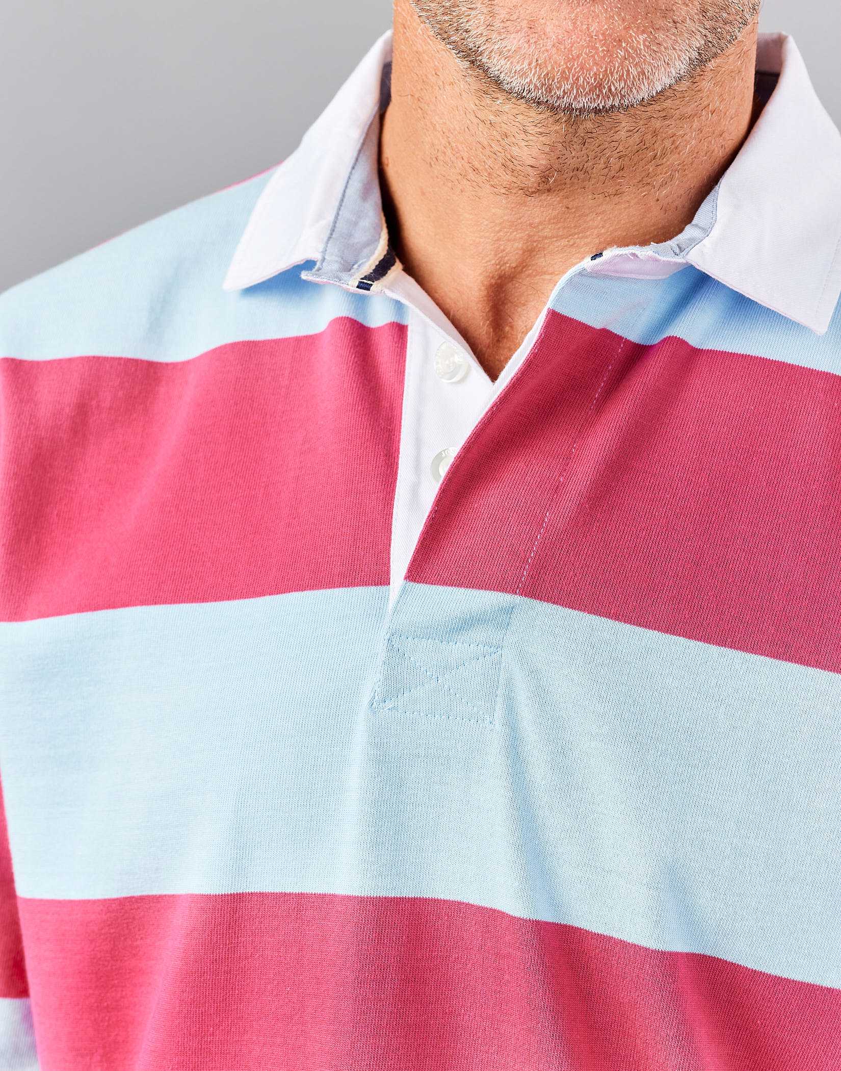 Rugby Shirt - Pink/Blue
