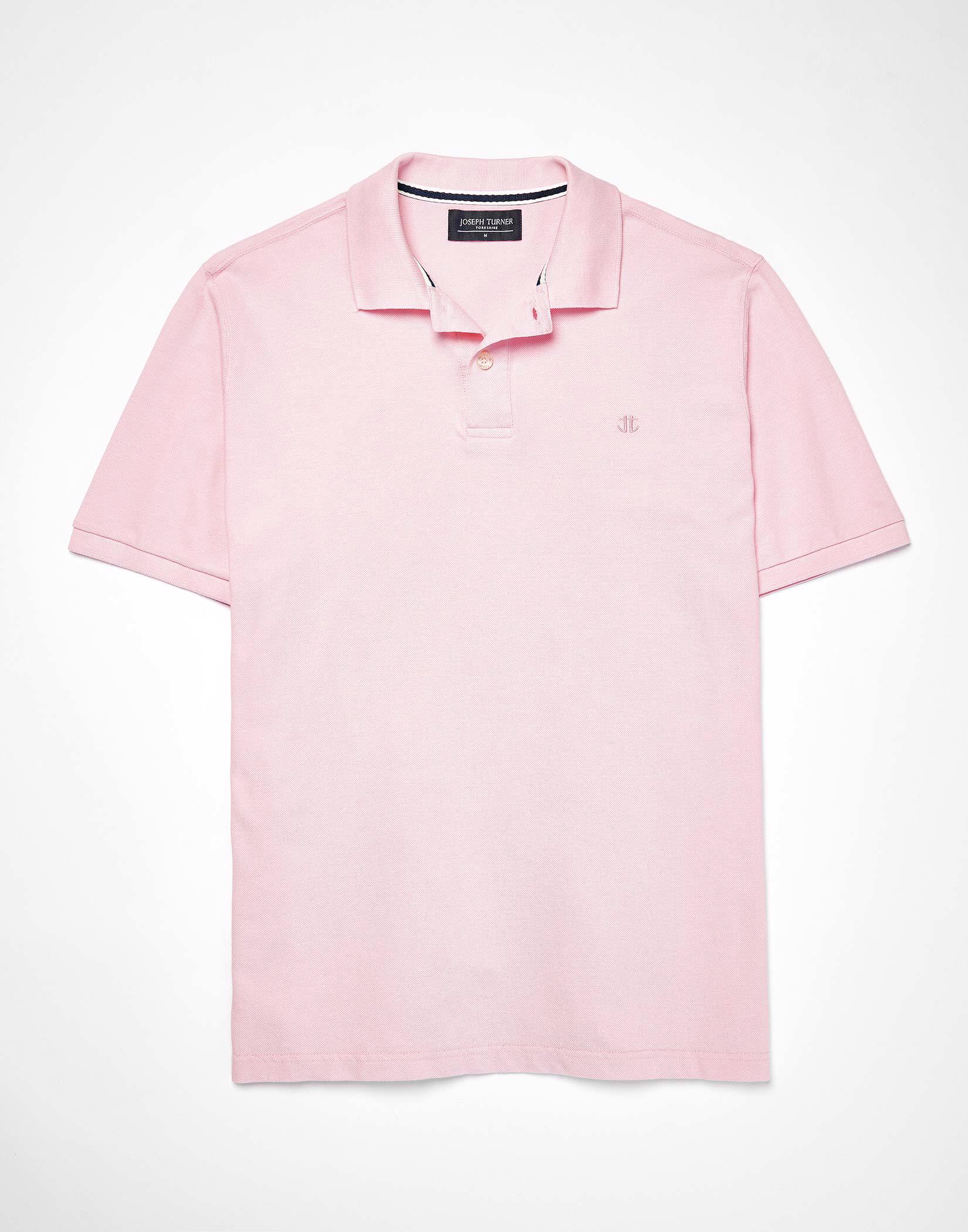 Pique Polo Shirt - Pink
