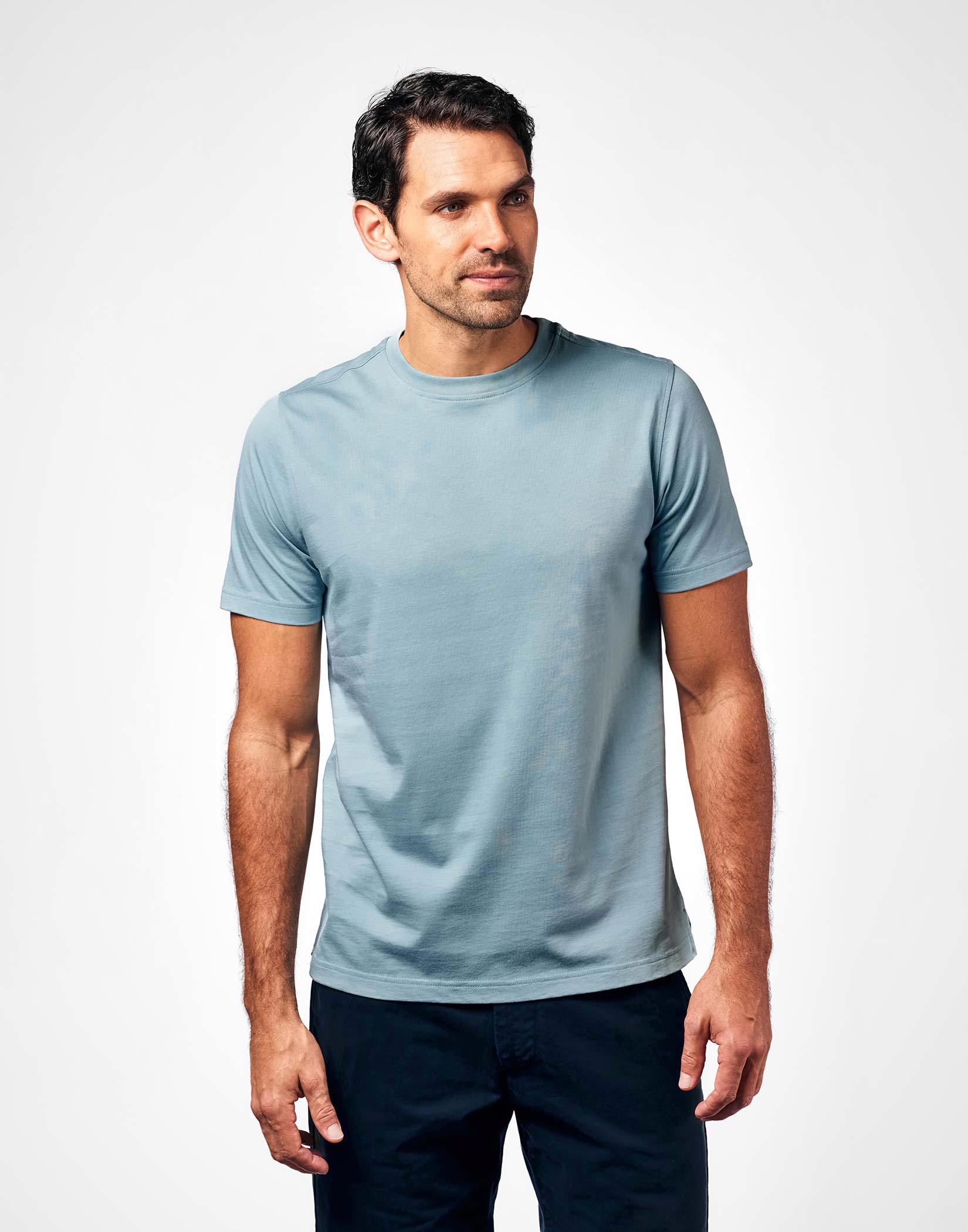 Cotton T Shirt - Slate Green