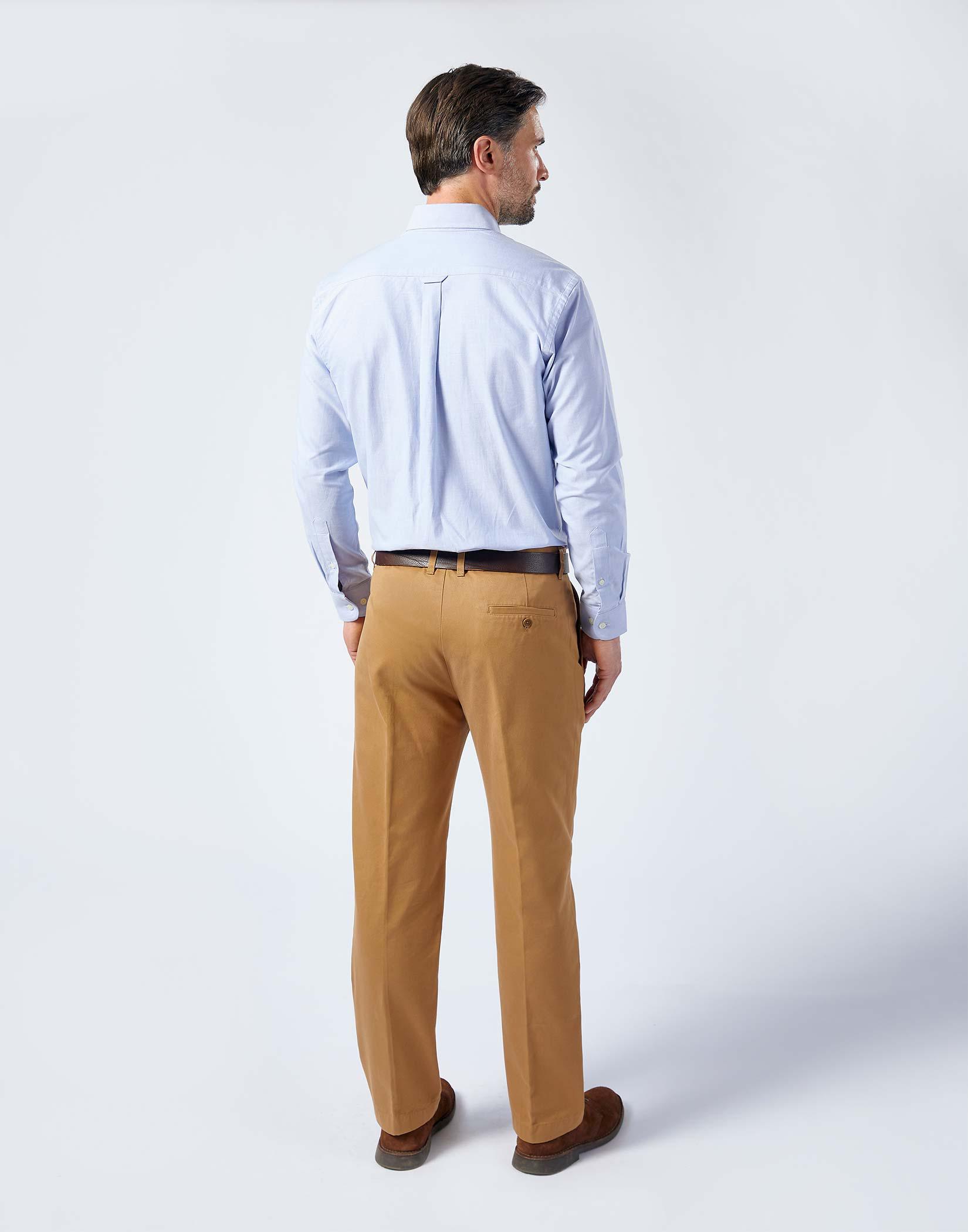 Pleated Front Chinos - Tan