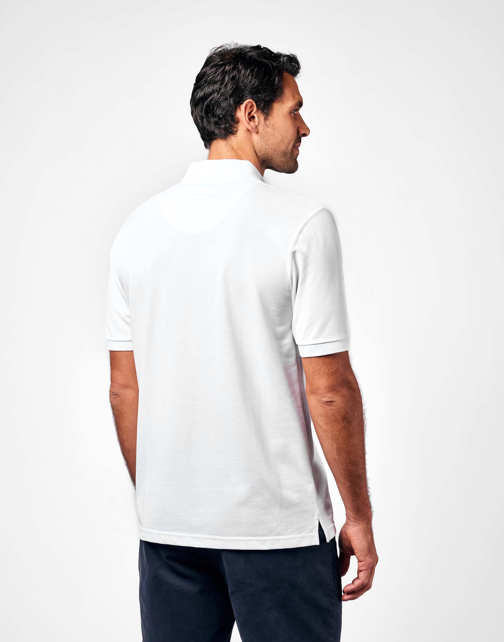 Pique Polo Shirt - White
