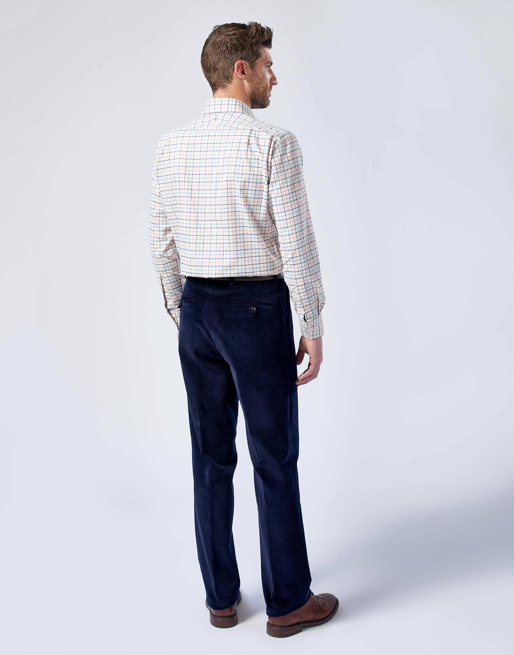 Ellroy Navy Cord Trousers