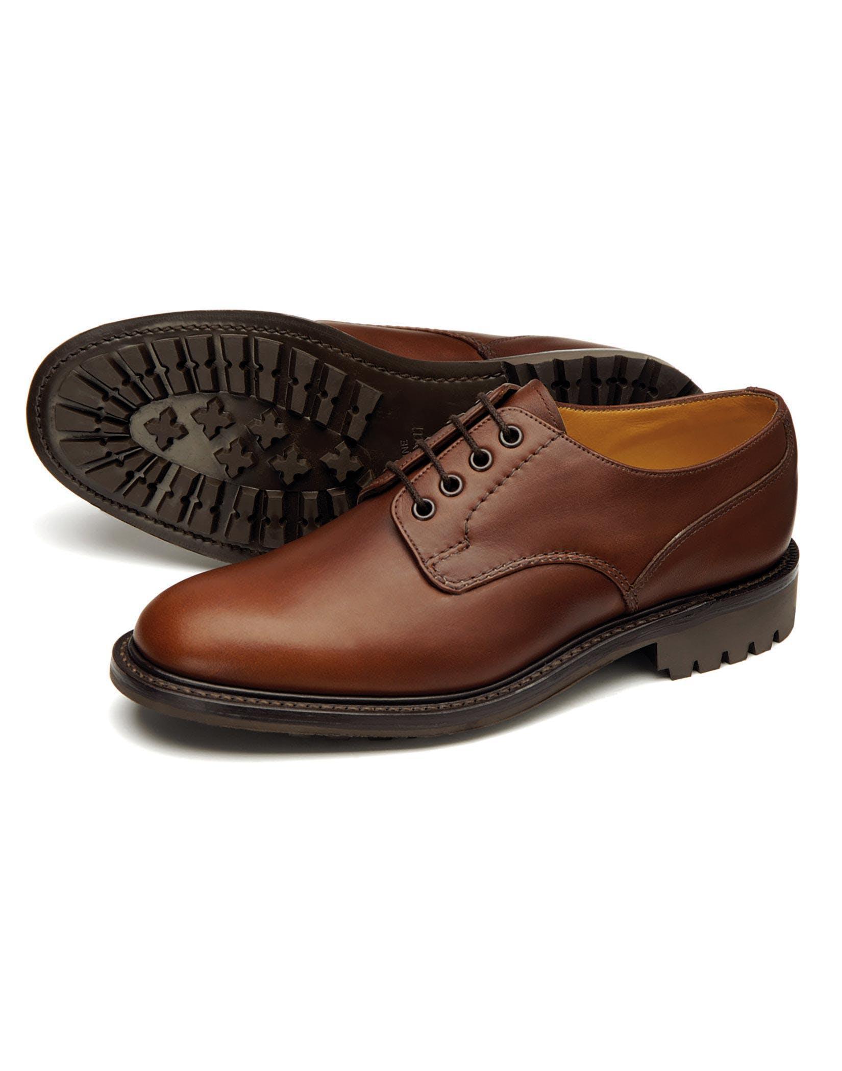 Brand New Loake Epsom Brown Waxy Shoe size Uk 8 & 11 Commando Soles 