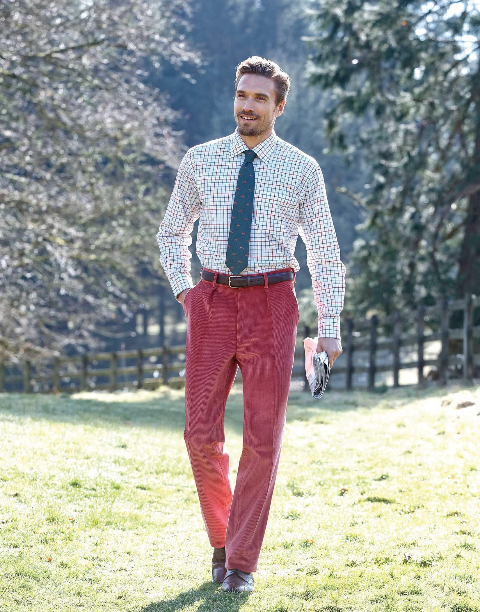 Salt Water New England The Fawn Yellow English Cord Trouser from Londons  Harvie  Hudson