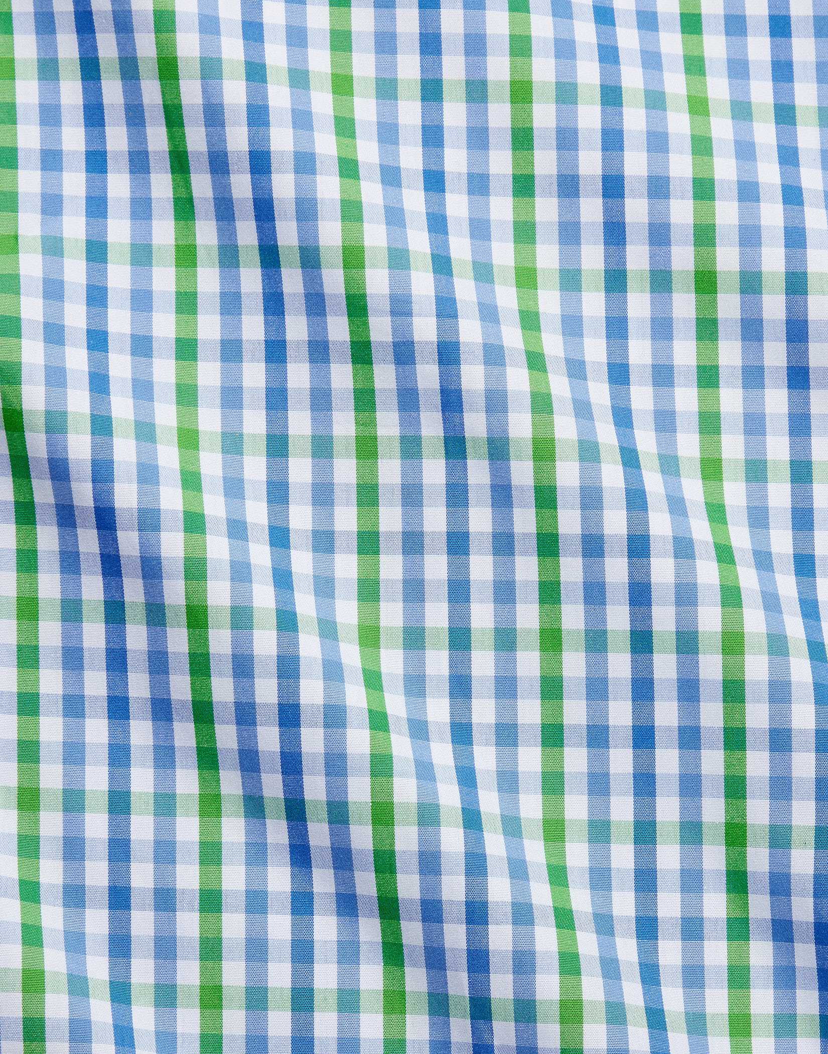 Gingham Fabric - Blue