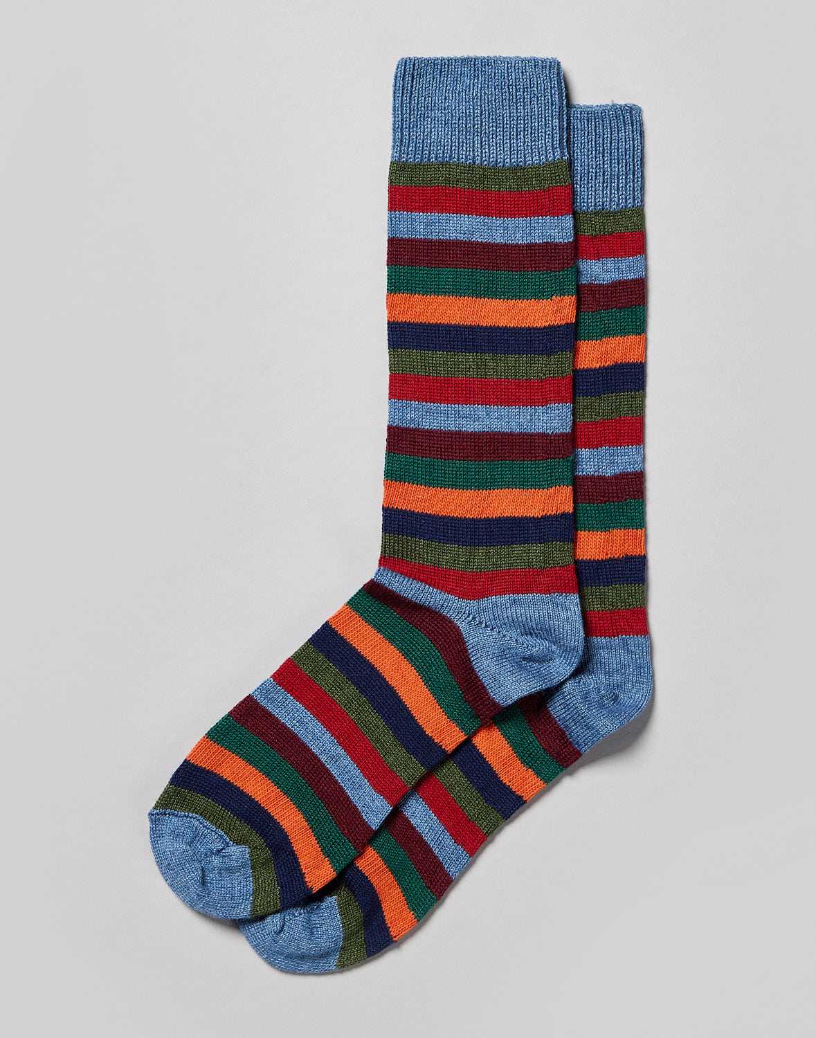 Striped Socks - Blue Mix