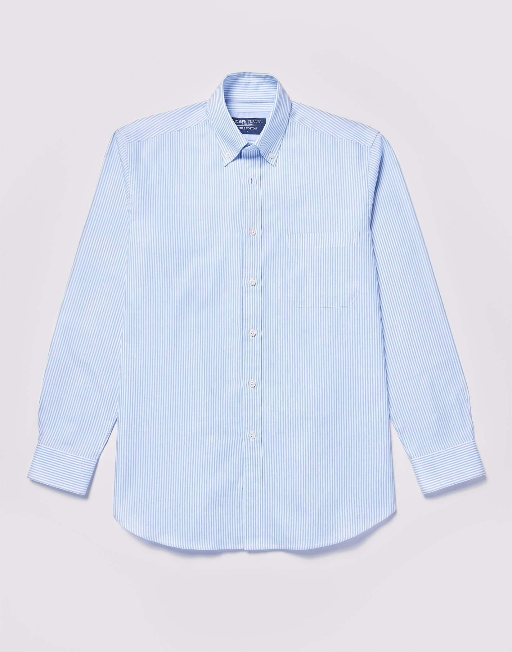 Button Down Oxford Shirt - Blue Stripe