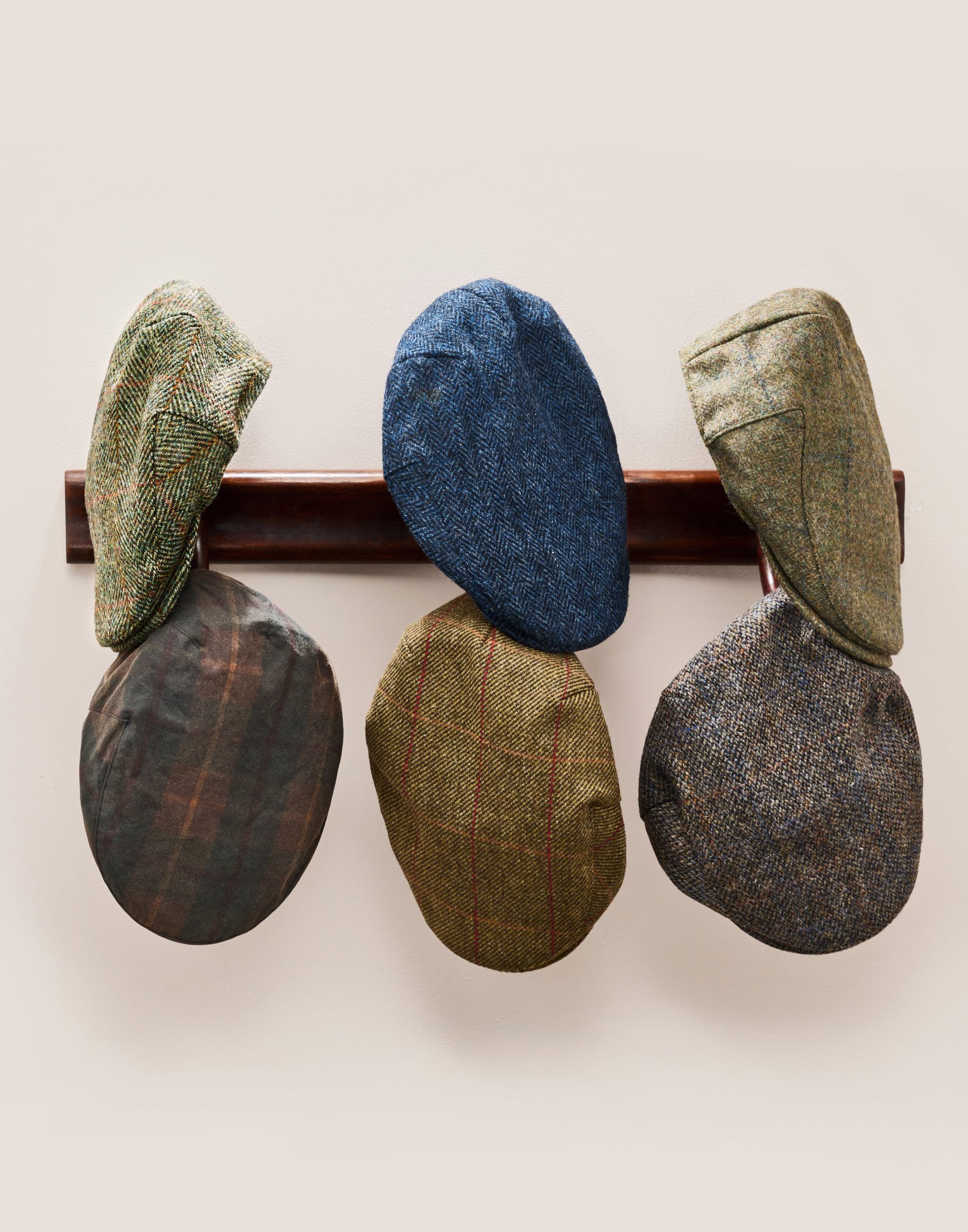 Harris Tweed Flat Cap Blue