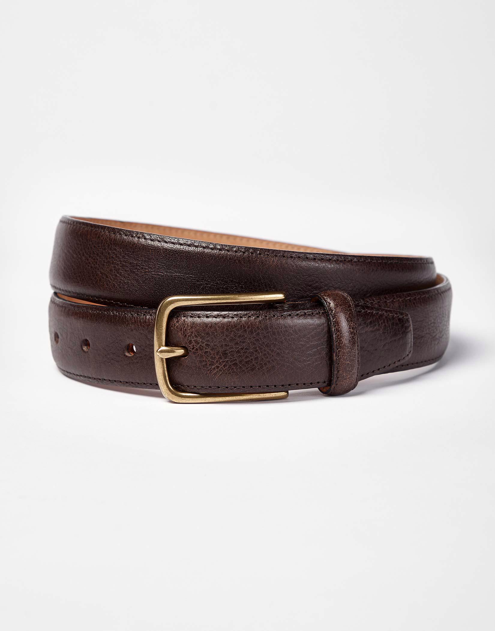 Men's Classic Leather Belt | Walnut