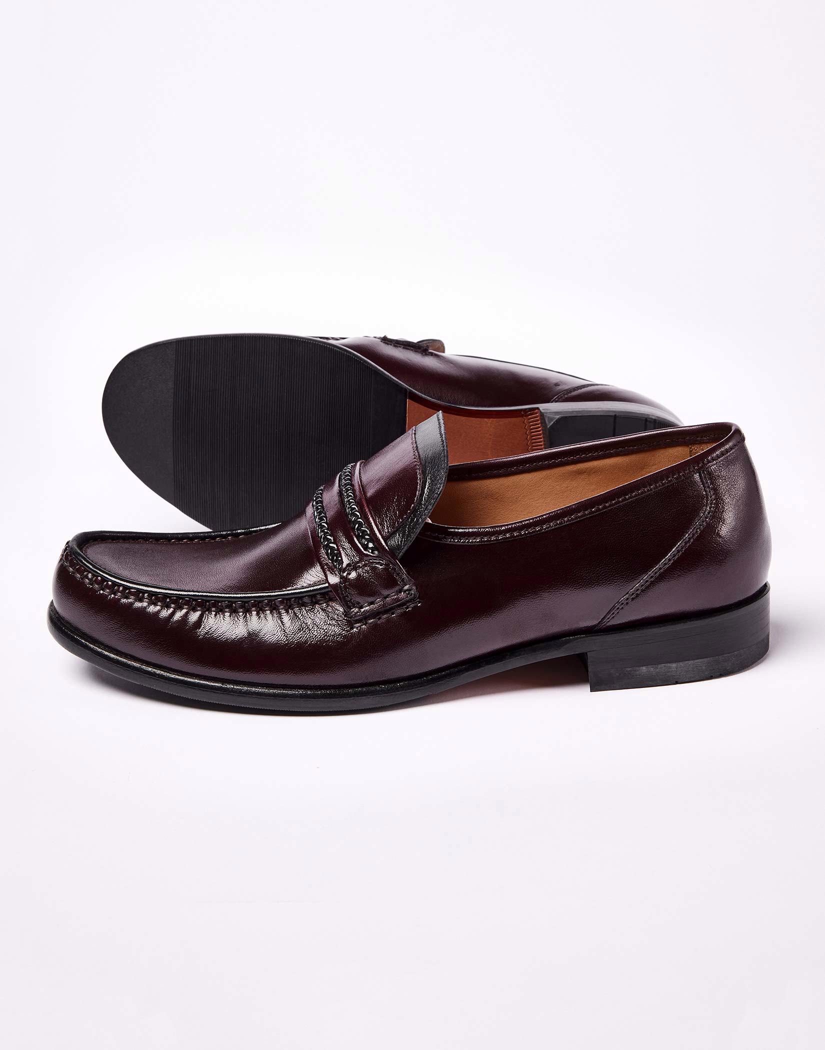 Rome Moccasin - Burgundy