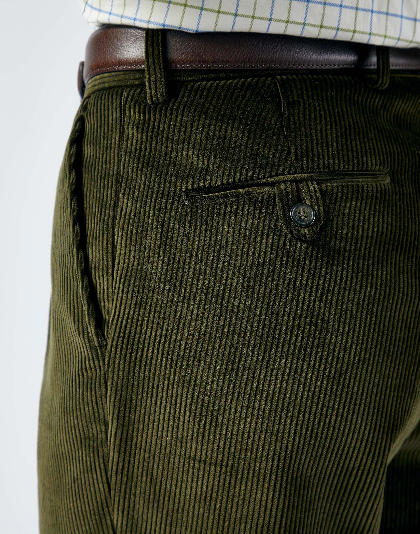Corduroy Trousers - Dark Green