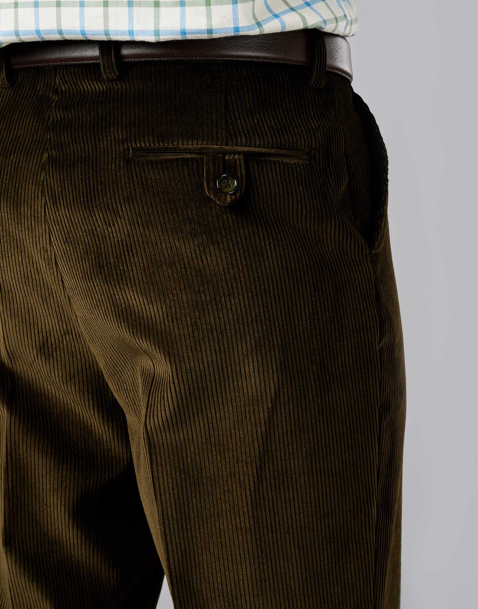 Slim Corduroy Pants - Dark green - Ladies | H&M US