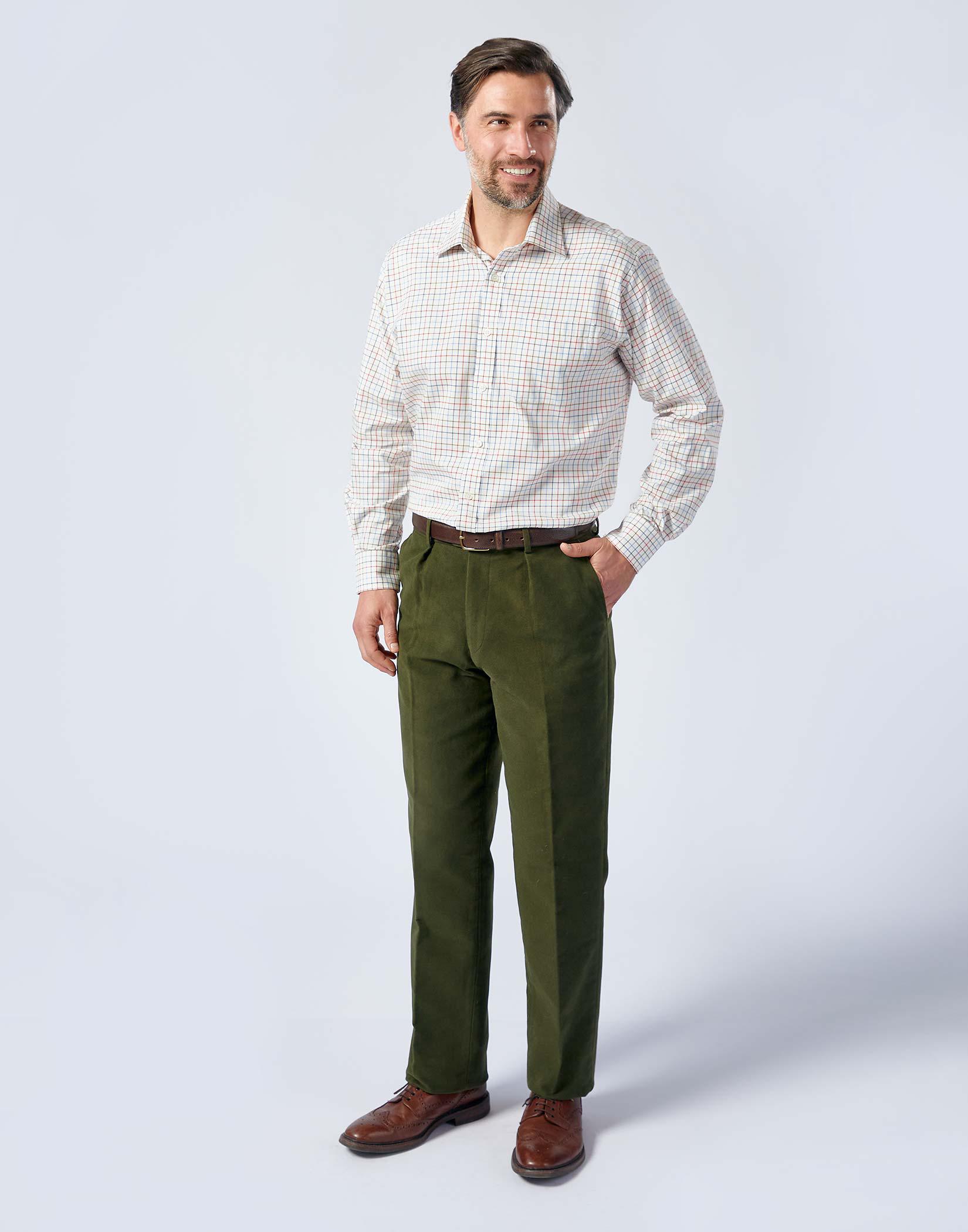 Hoggs Of Fife Monarch Moleskin Trousers Short Leg from Otterburn Mill