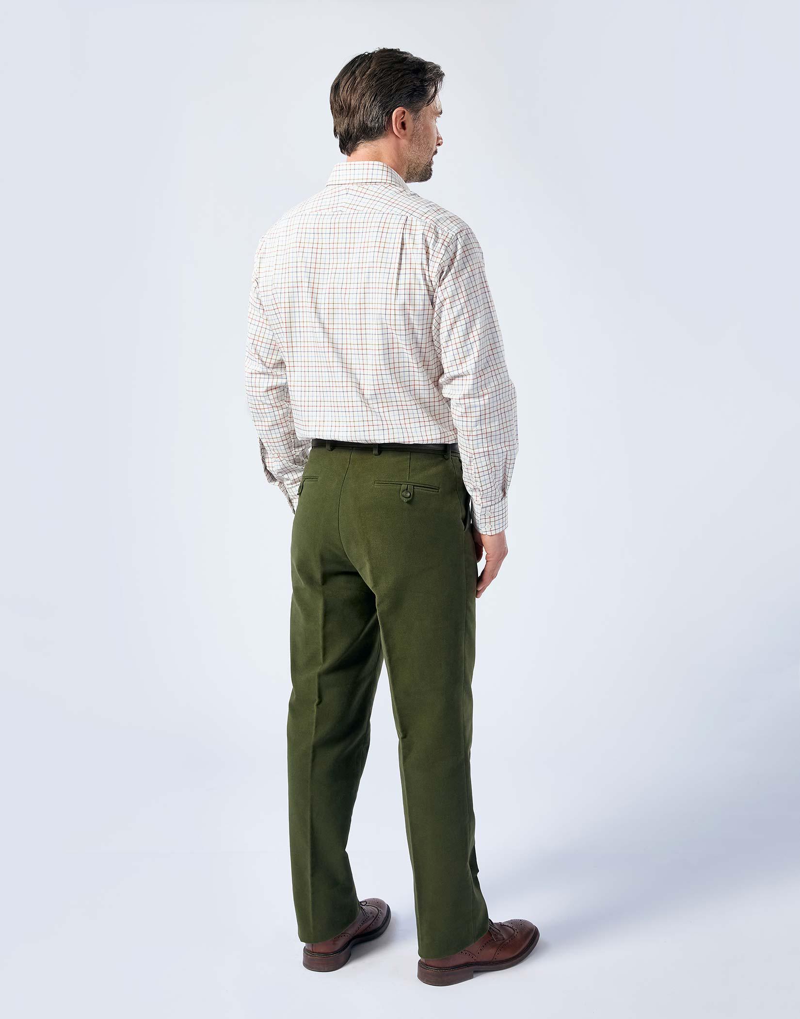 Timber Sea Blue PlainSolid Premium Cotton Pant For Men
