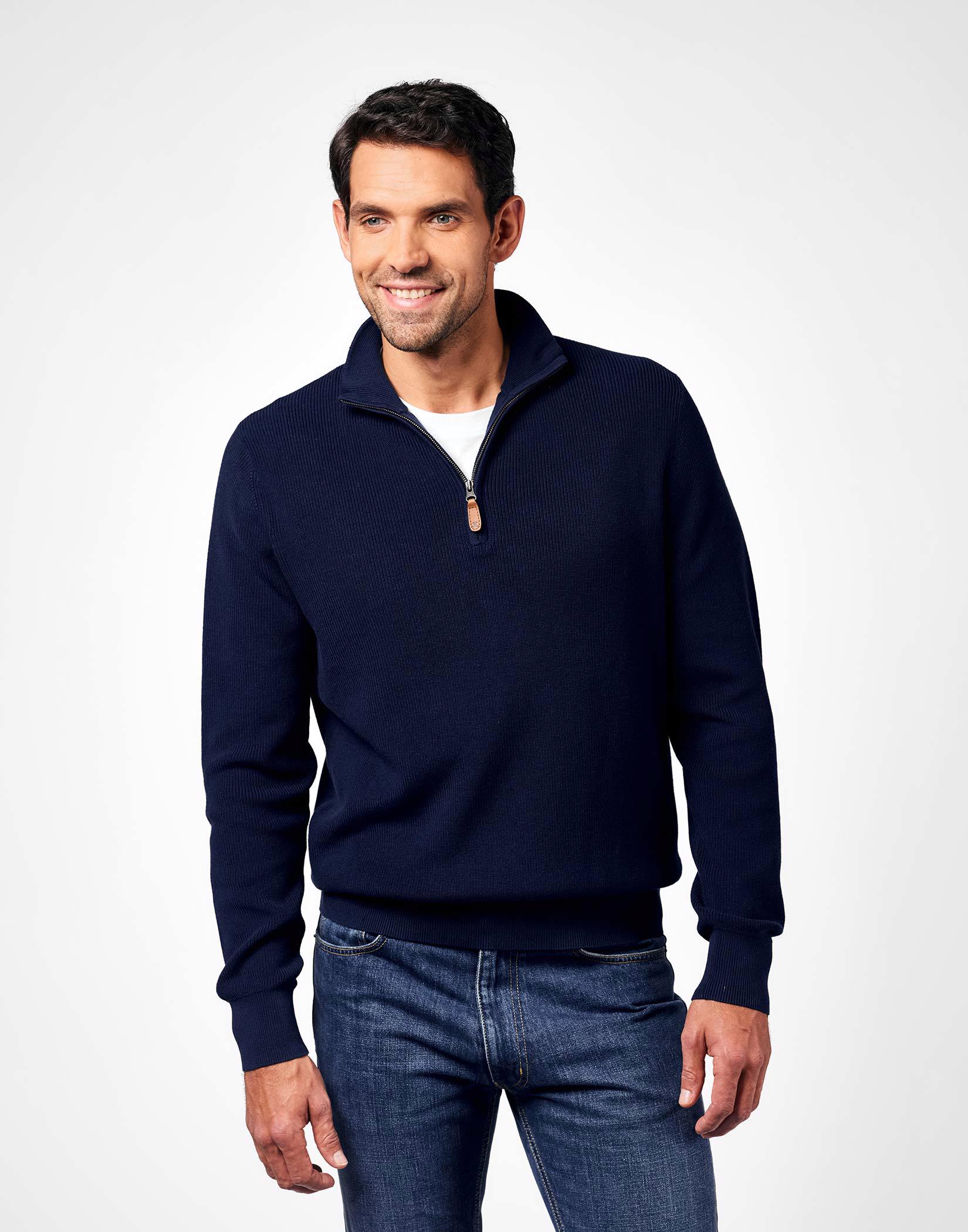 men's half zip jumper