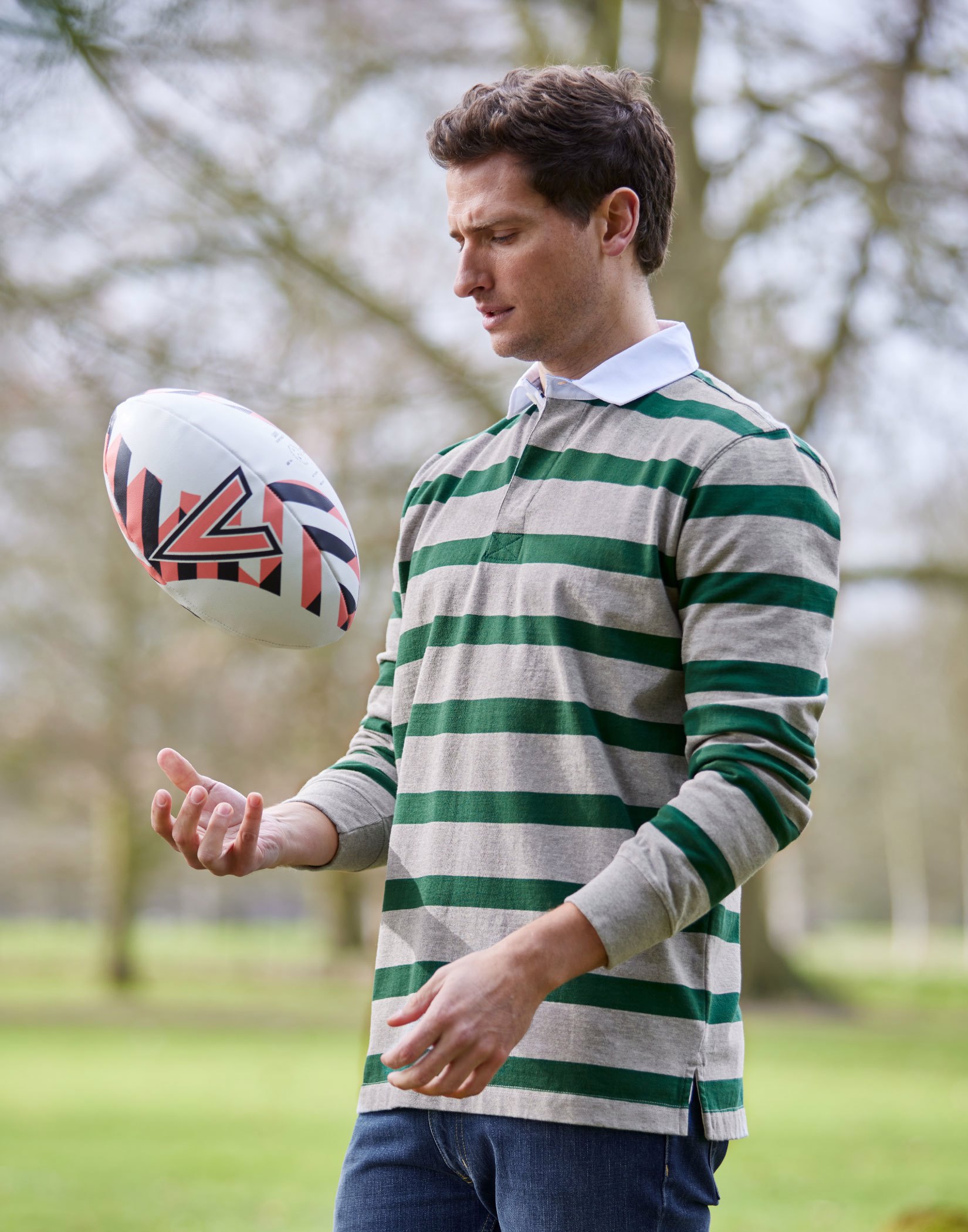 Rugby Shirt - Green/Grey