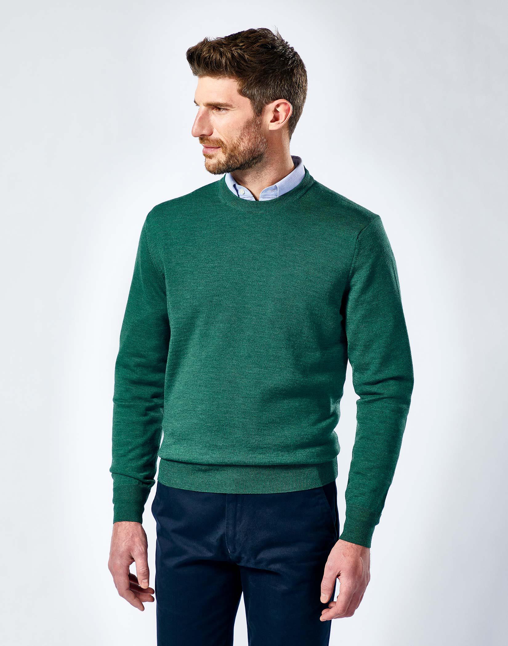 Merino Crew Neck - Green