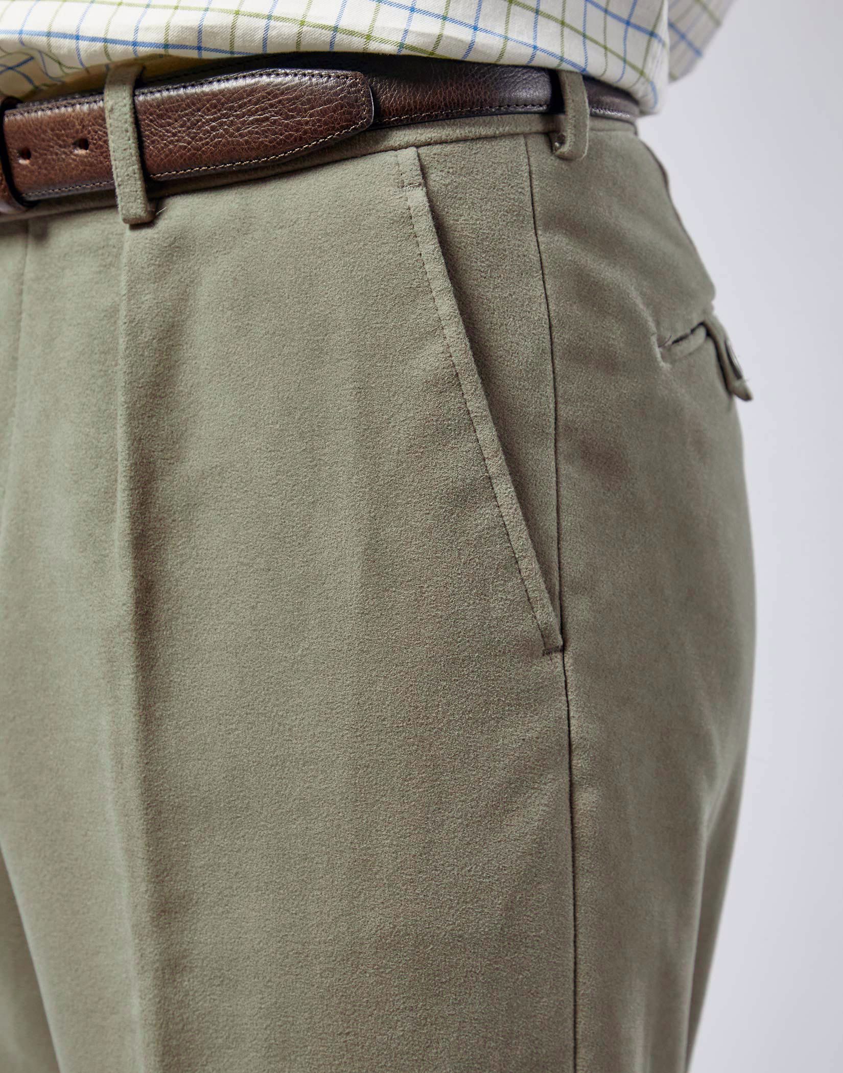 Discover 79+ green moleskin trousers best - in.cdgdbentre