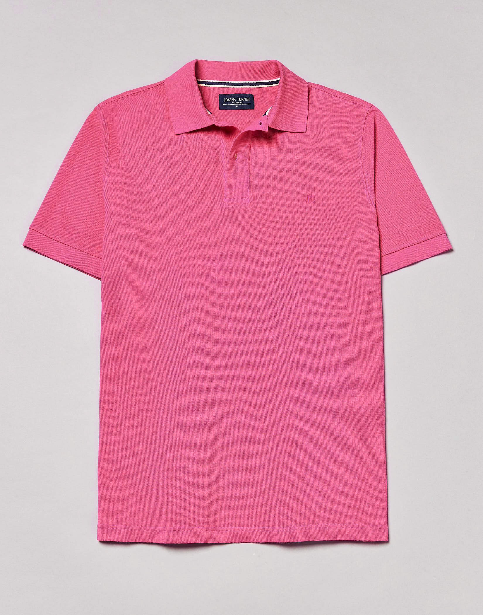 Joseph Turner Men's Pique Polo Shirt - Pink S