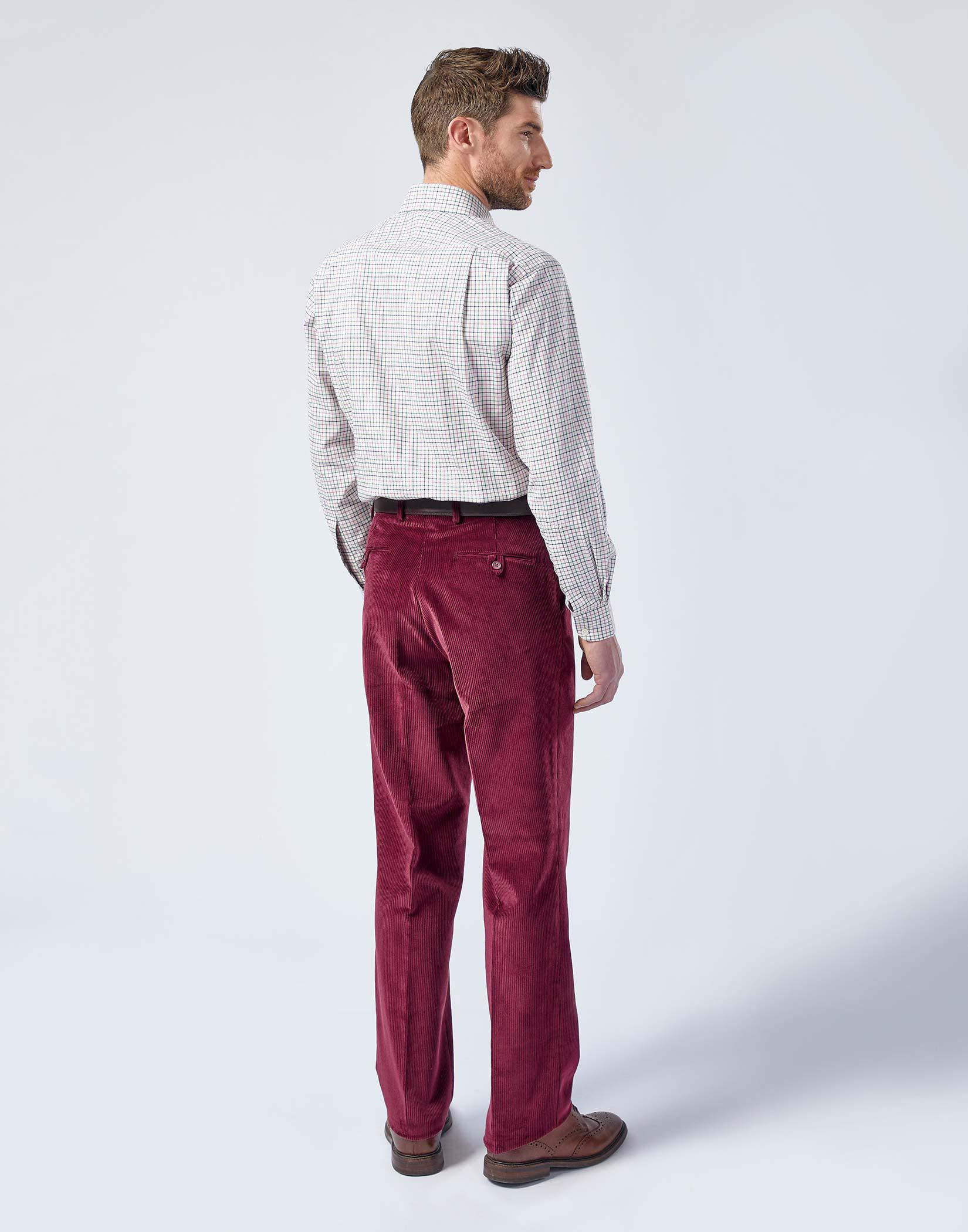 SOJANYA Formal Trousers : Buy SOJANYA Men Cotton Blend Burgundy Solid  Formal Trousers Online | Nykaa Fashion.