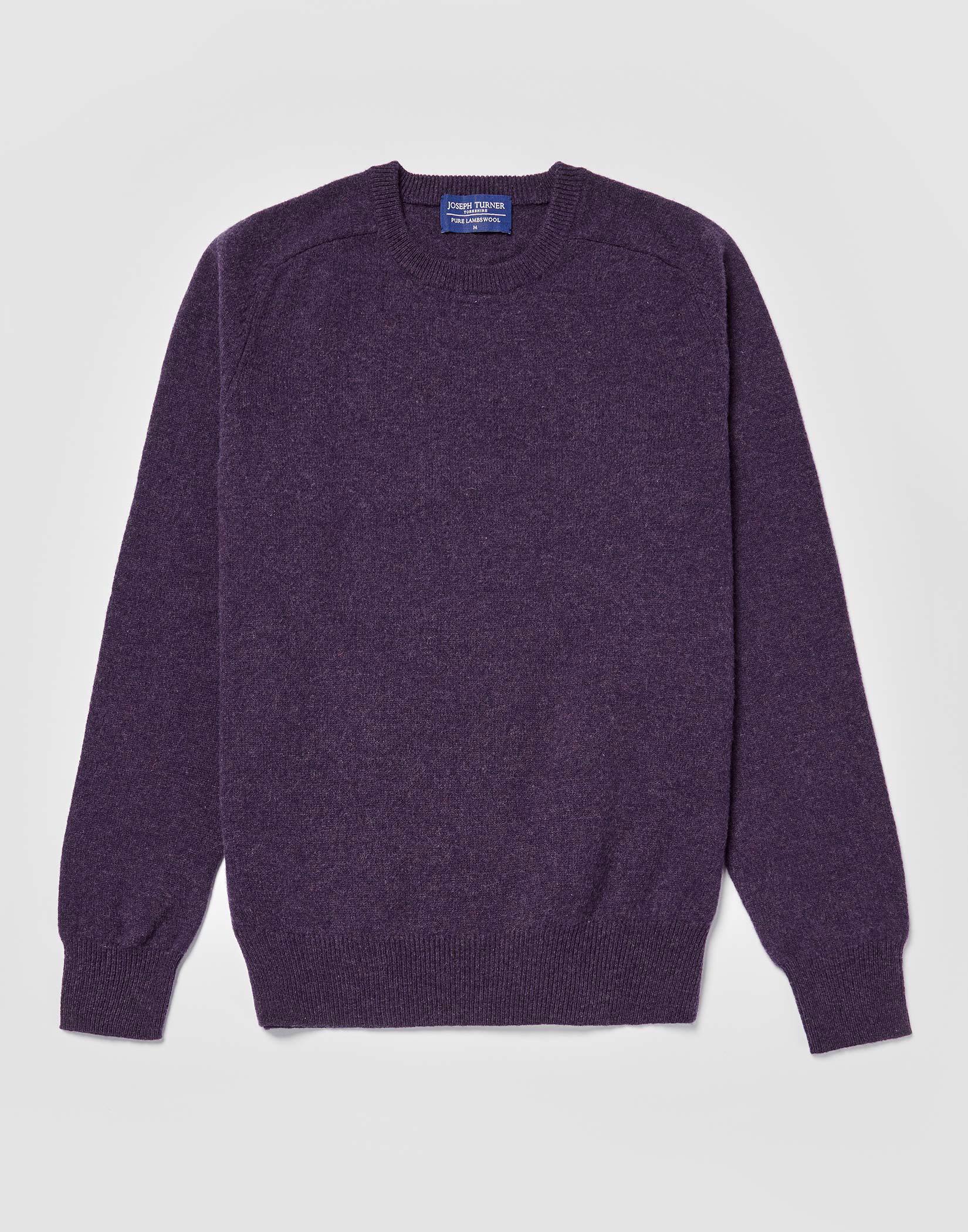 Lambswool Crew Neck - Purple
