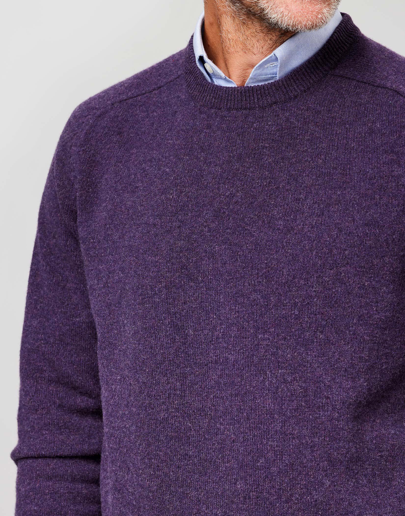 Lambswool Crew Neck - Purple