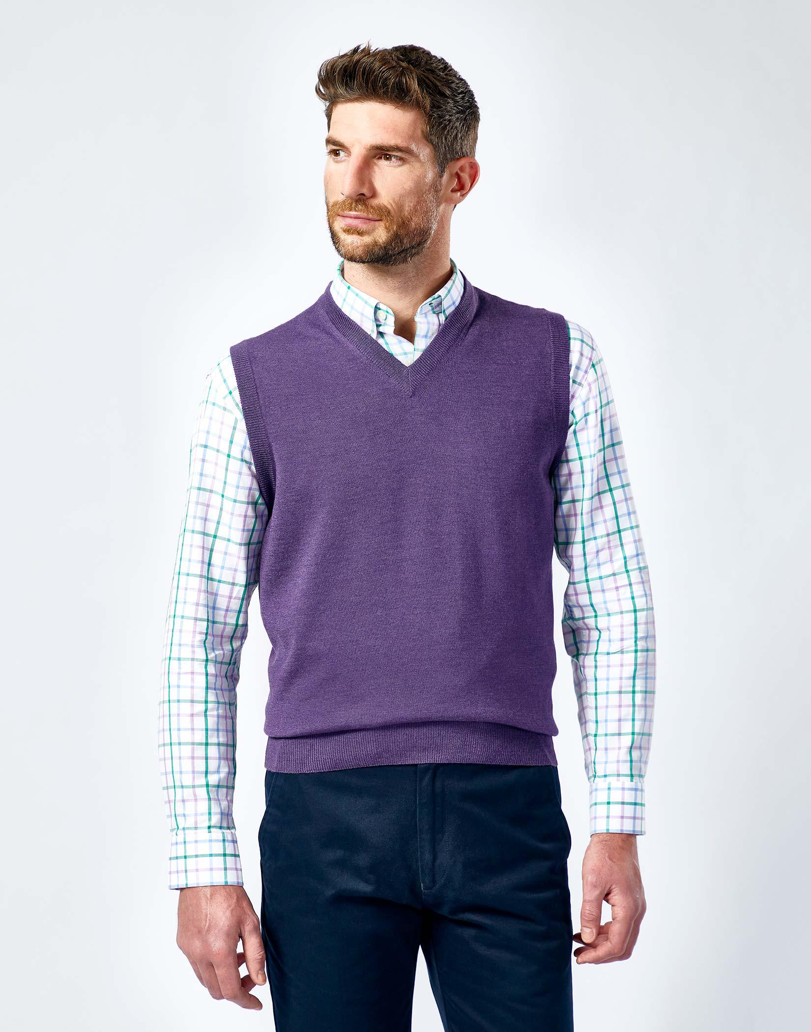 Merino Slipover - Purple