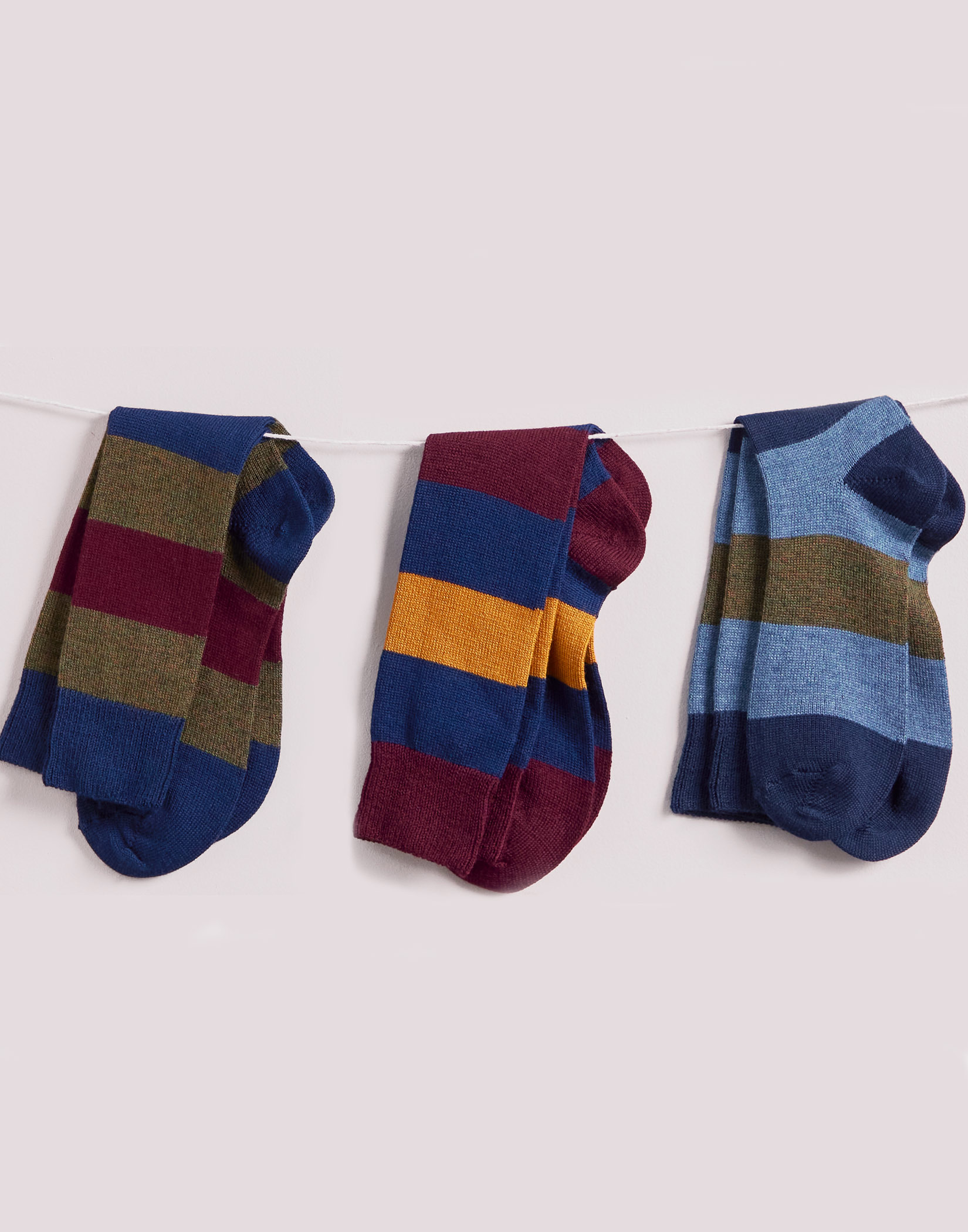 Sock Gift Box Wide Stripe