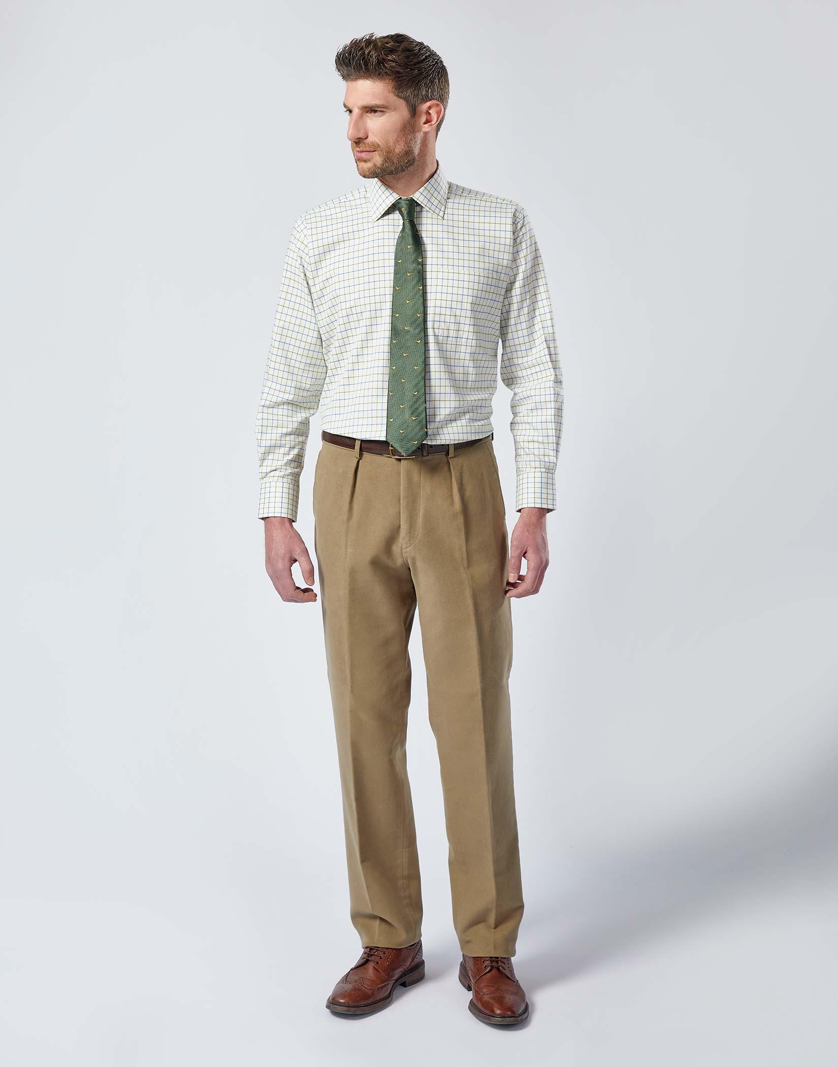 Taupe Pants Stretch Cotton Fairtrade Meyer  Online Shop Mens Clothing