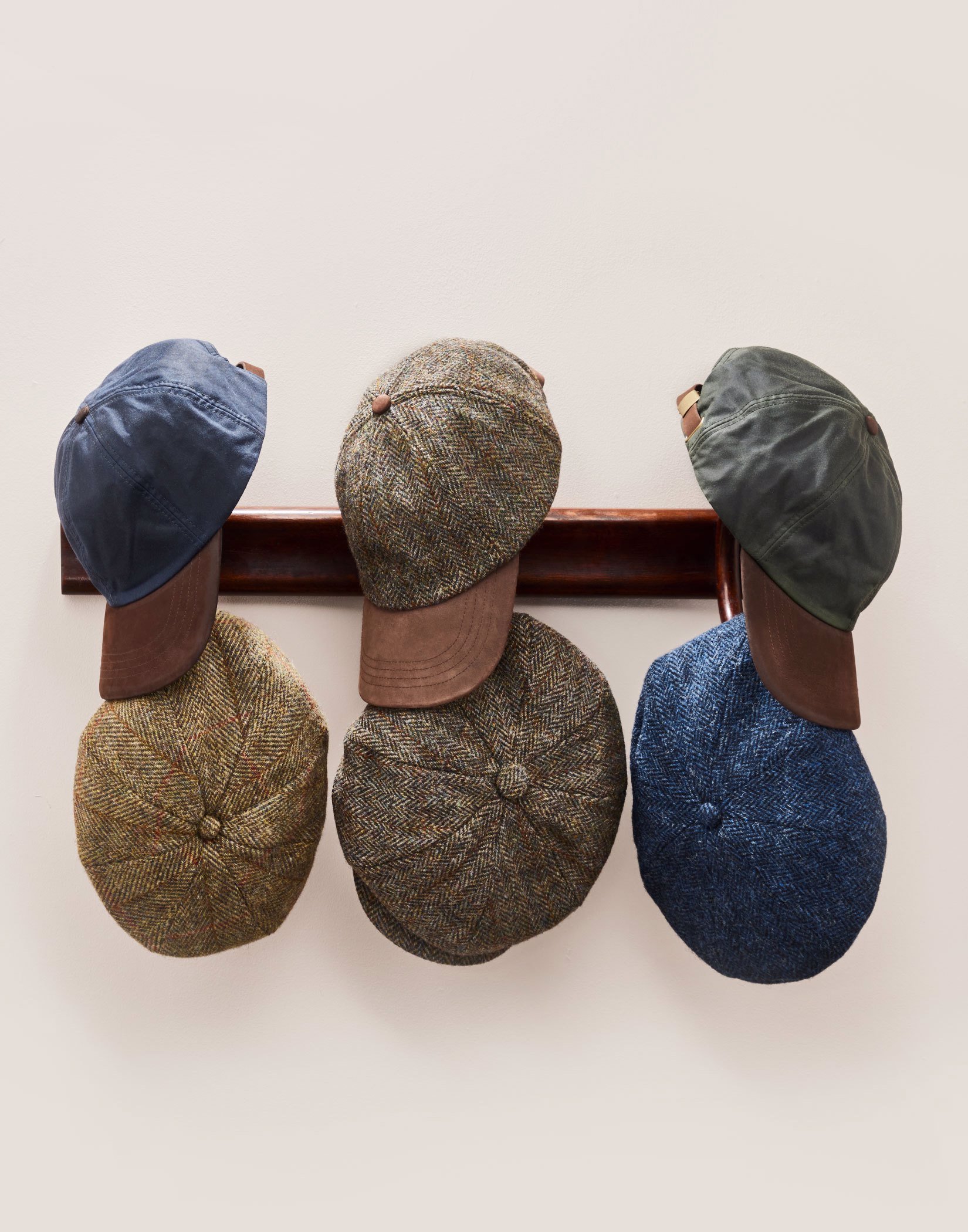 Newsboy Cap Blue Tweed