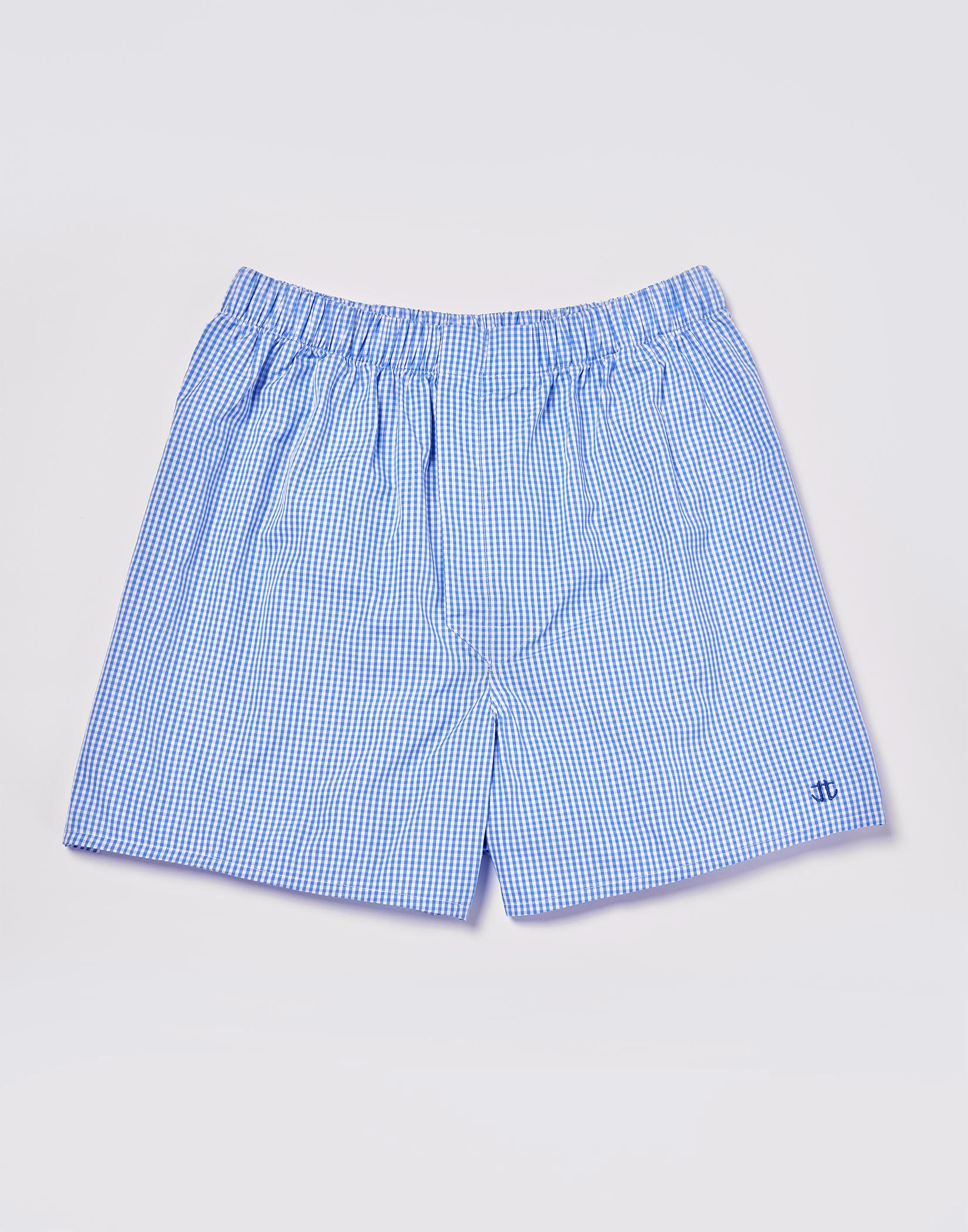 Boxer Shorts - Blue Gingham Check