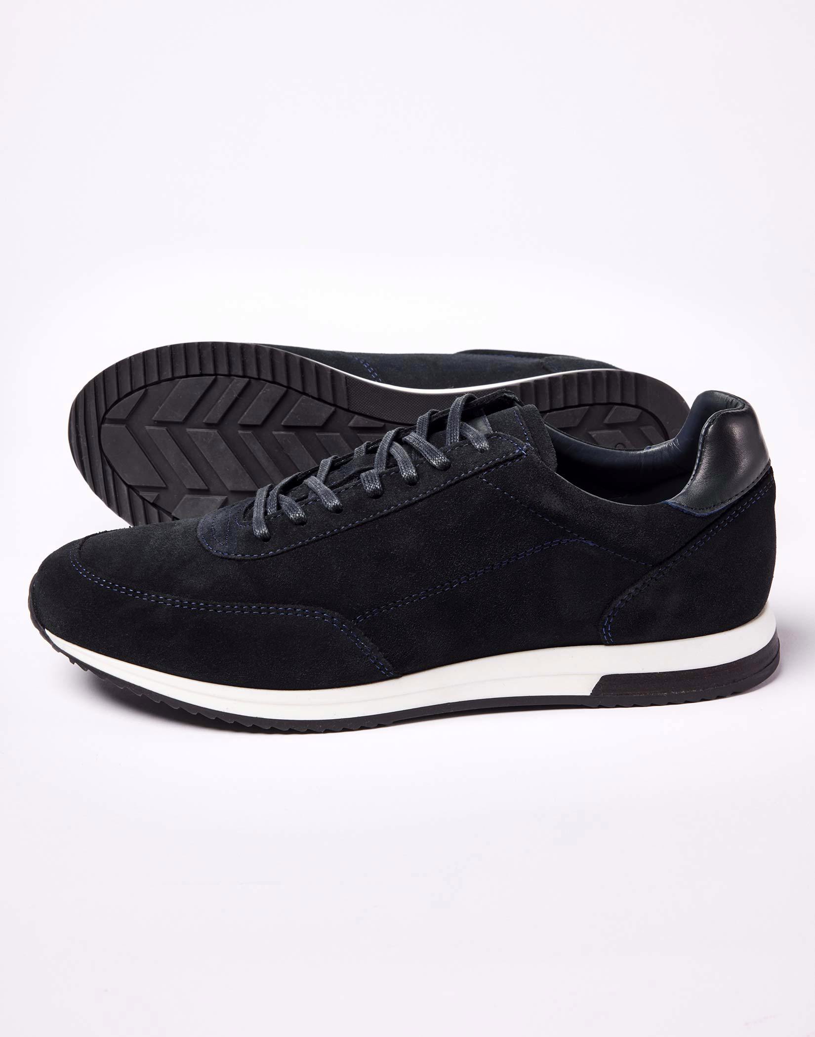 Navy suede hot sale trainers