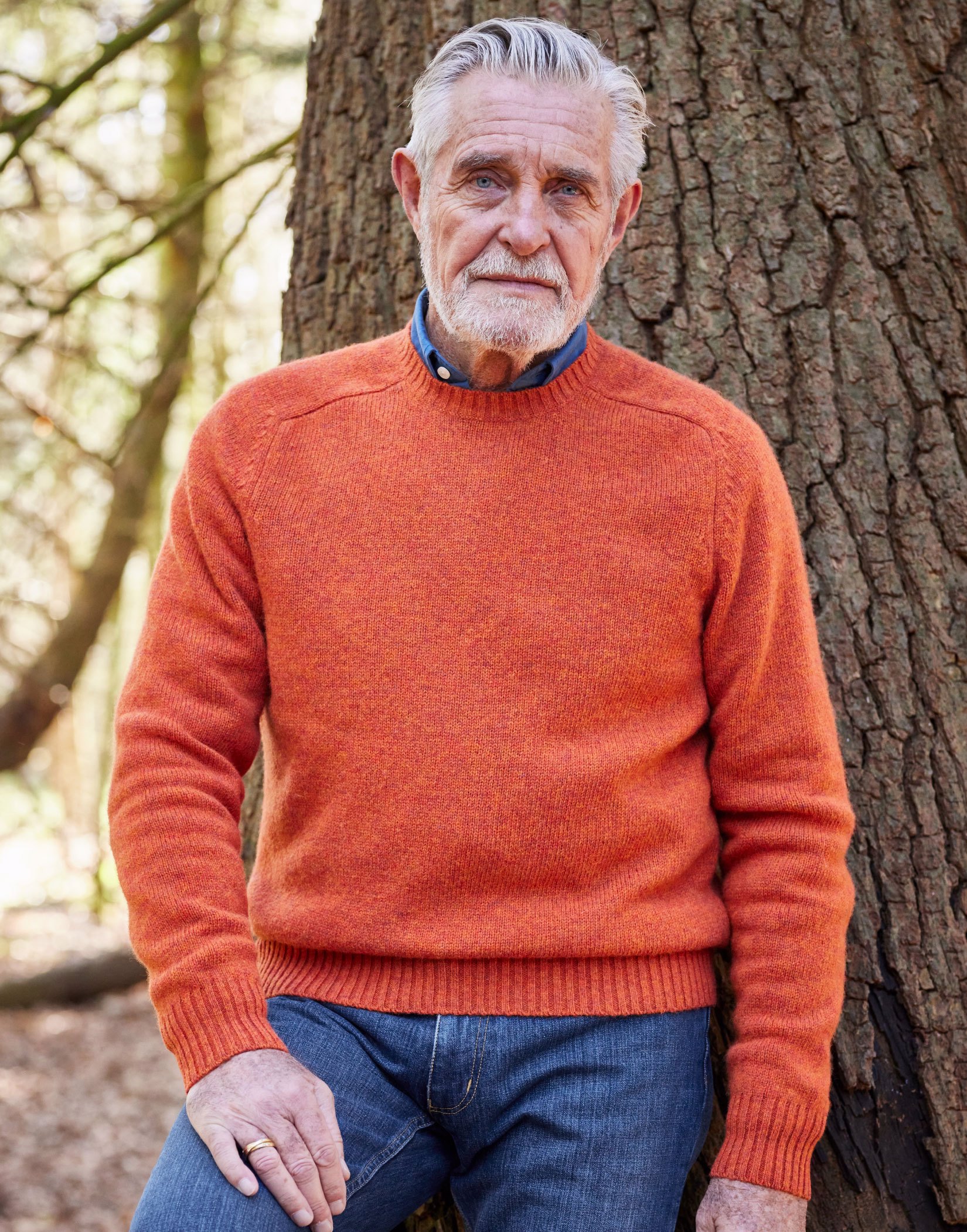 Mens burnt shop orange sweater